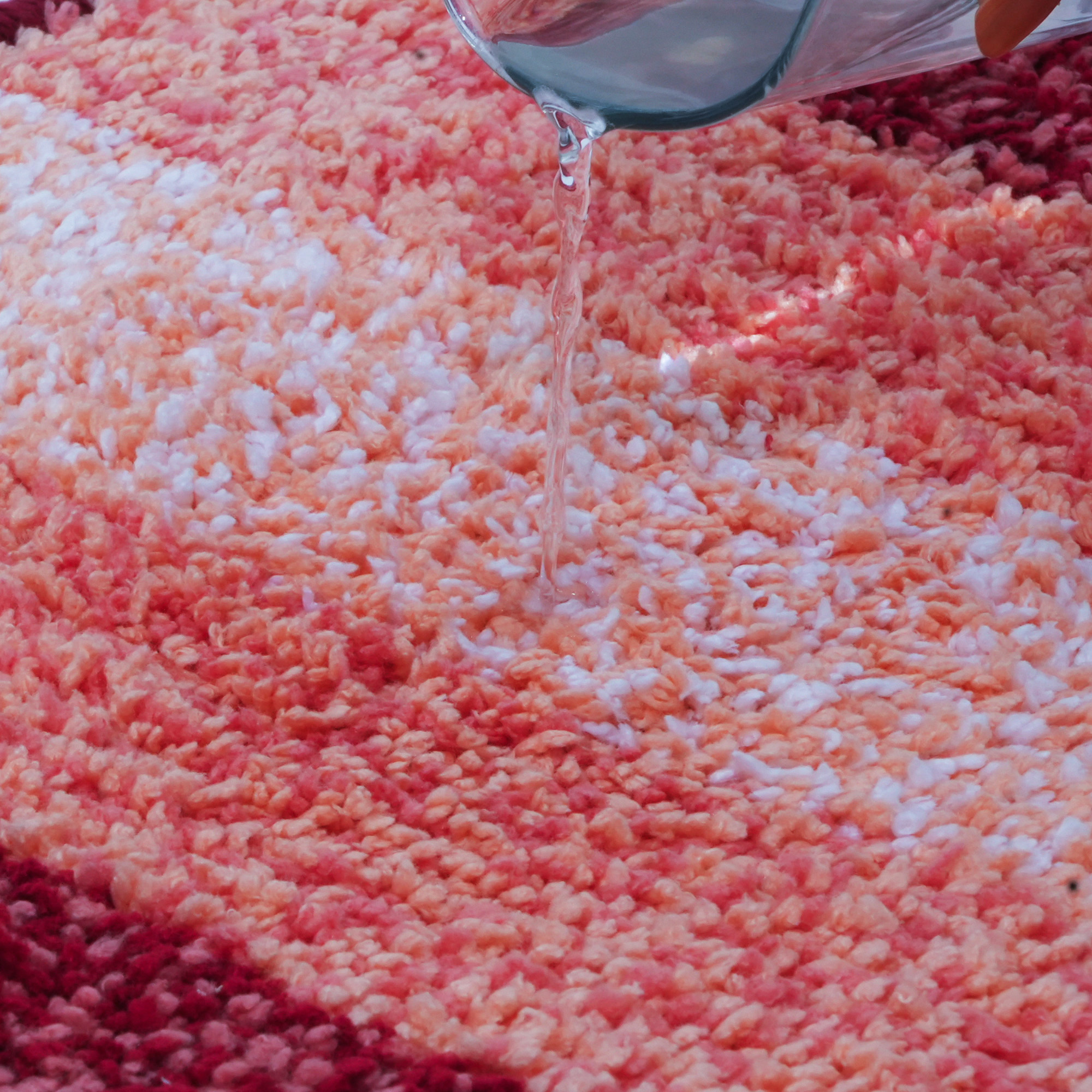 Textured Anti Skid Red Bathmat