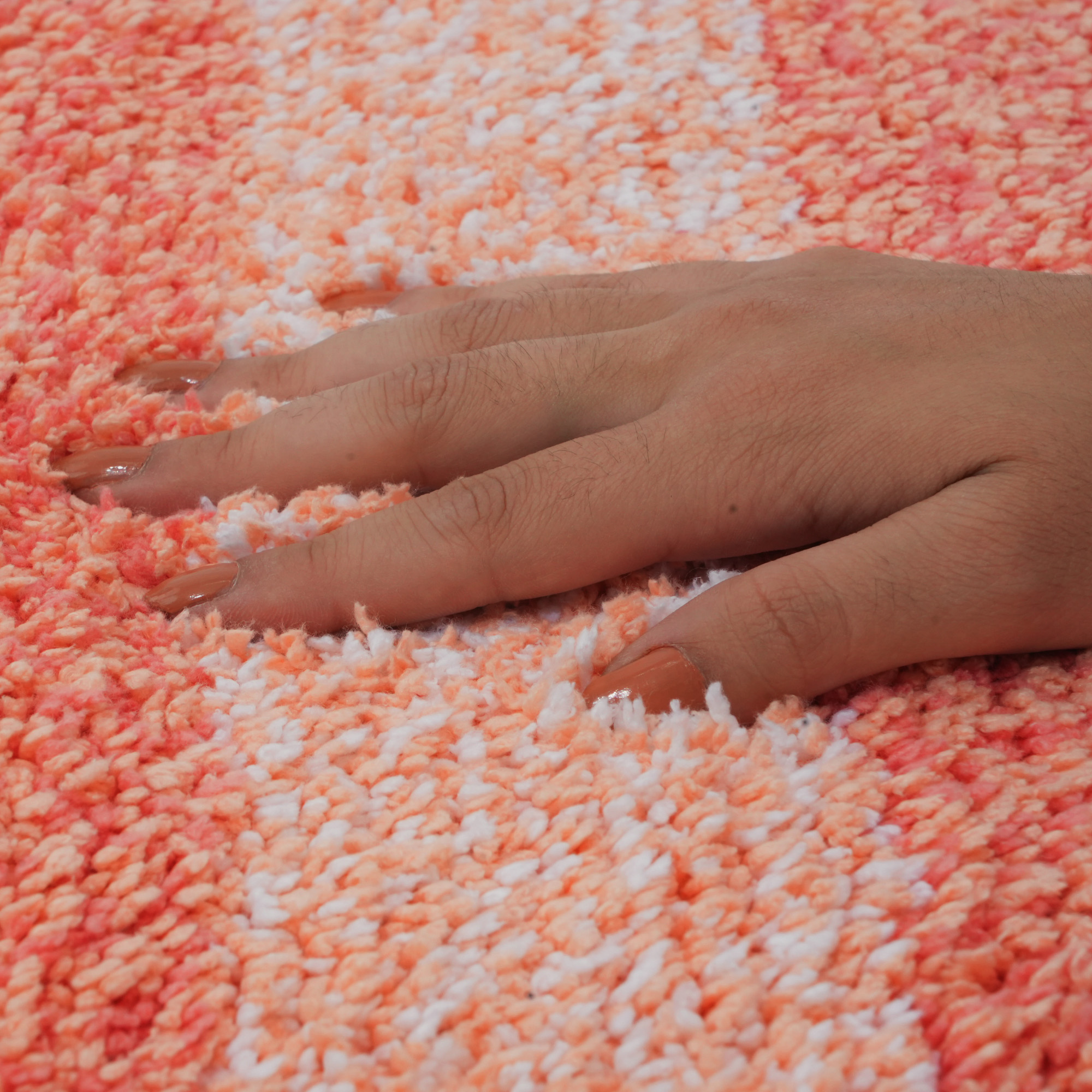 Textured Anti Skid Red soft Bathmat