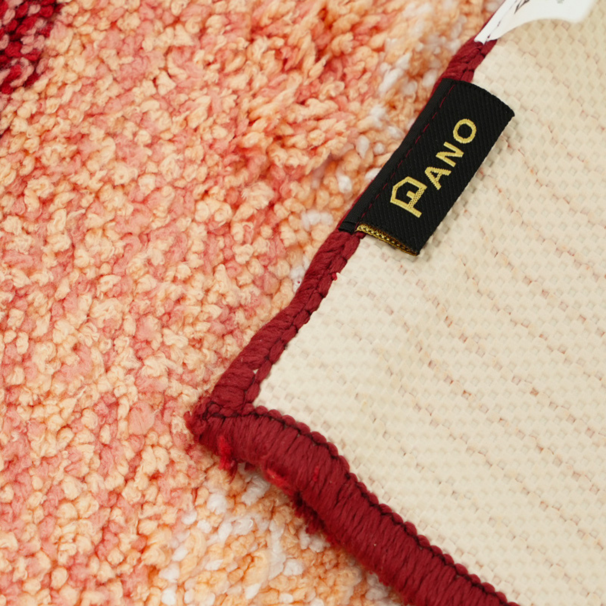 Textured Anti Skid Red soft Bathmat