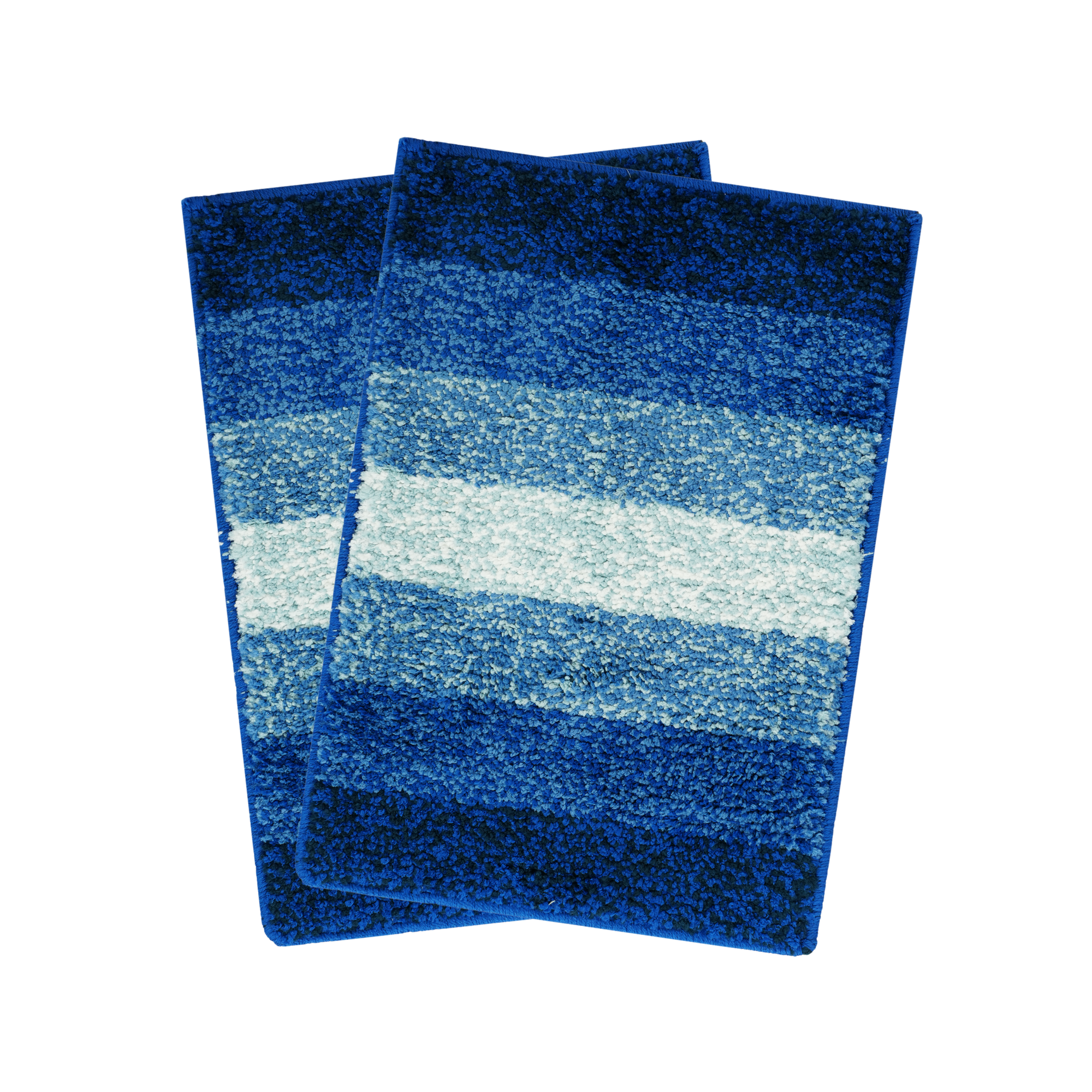 Textured Anti Skid Blue Bathmat