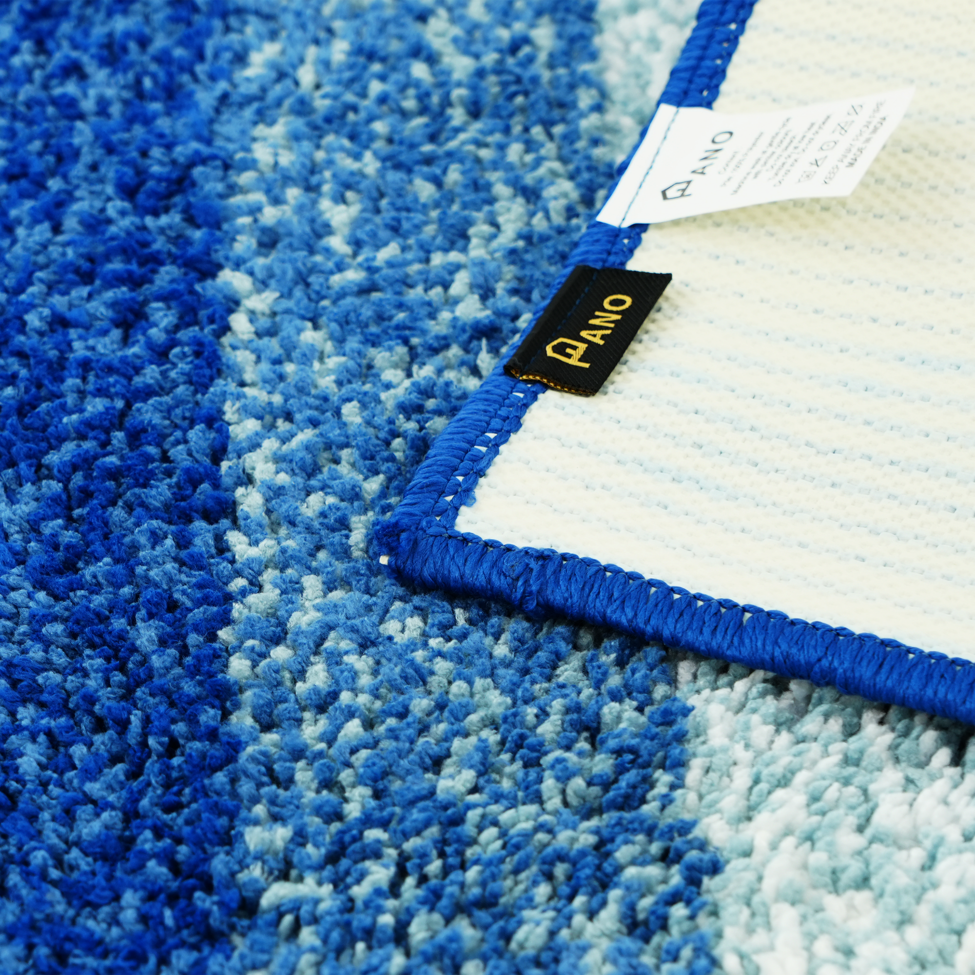 Textured Anti Skid Blue soft Bathmat