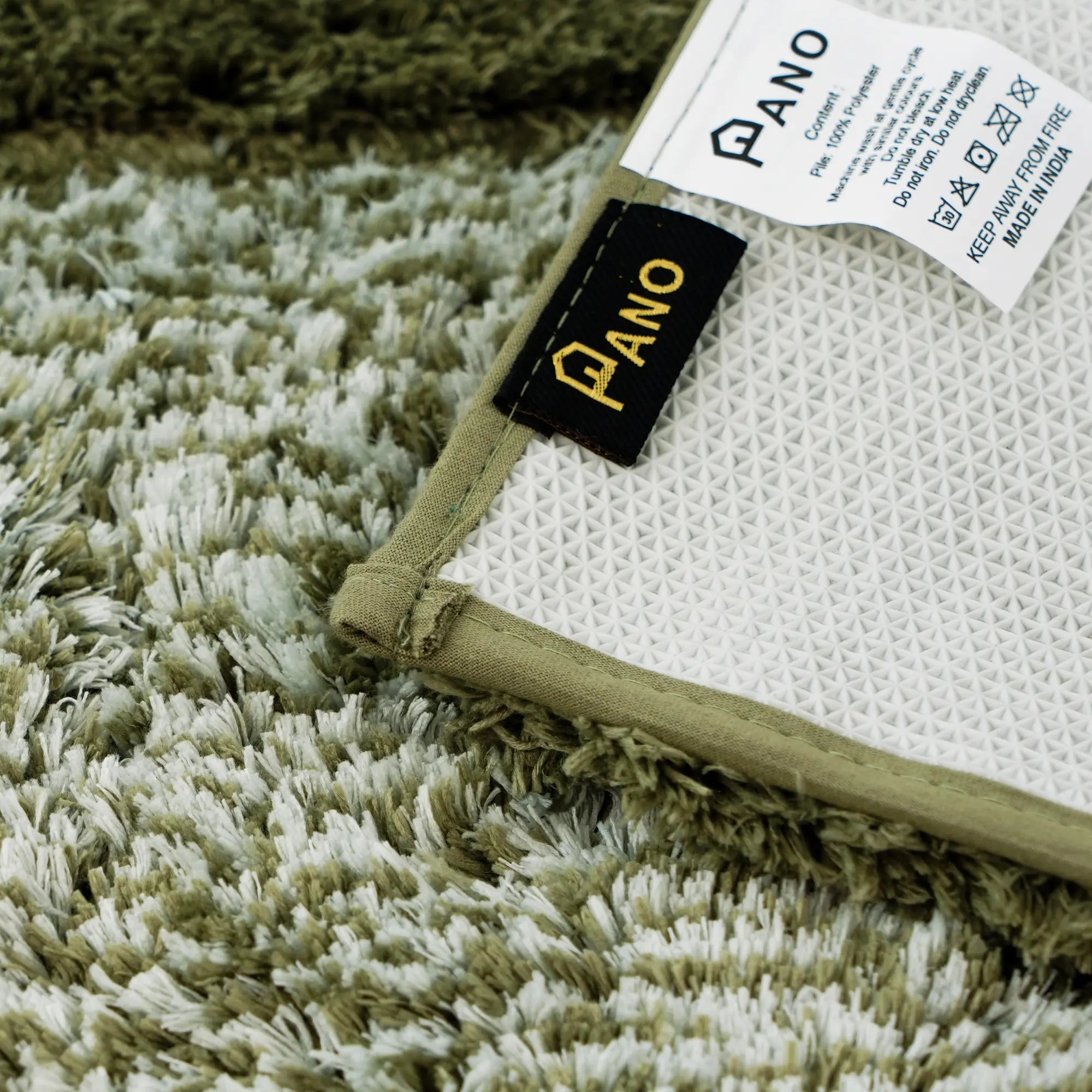 Bold Frame Microfiber Anti Skid Sage soft Bathmat