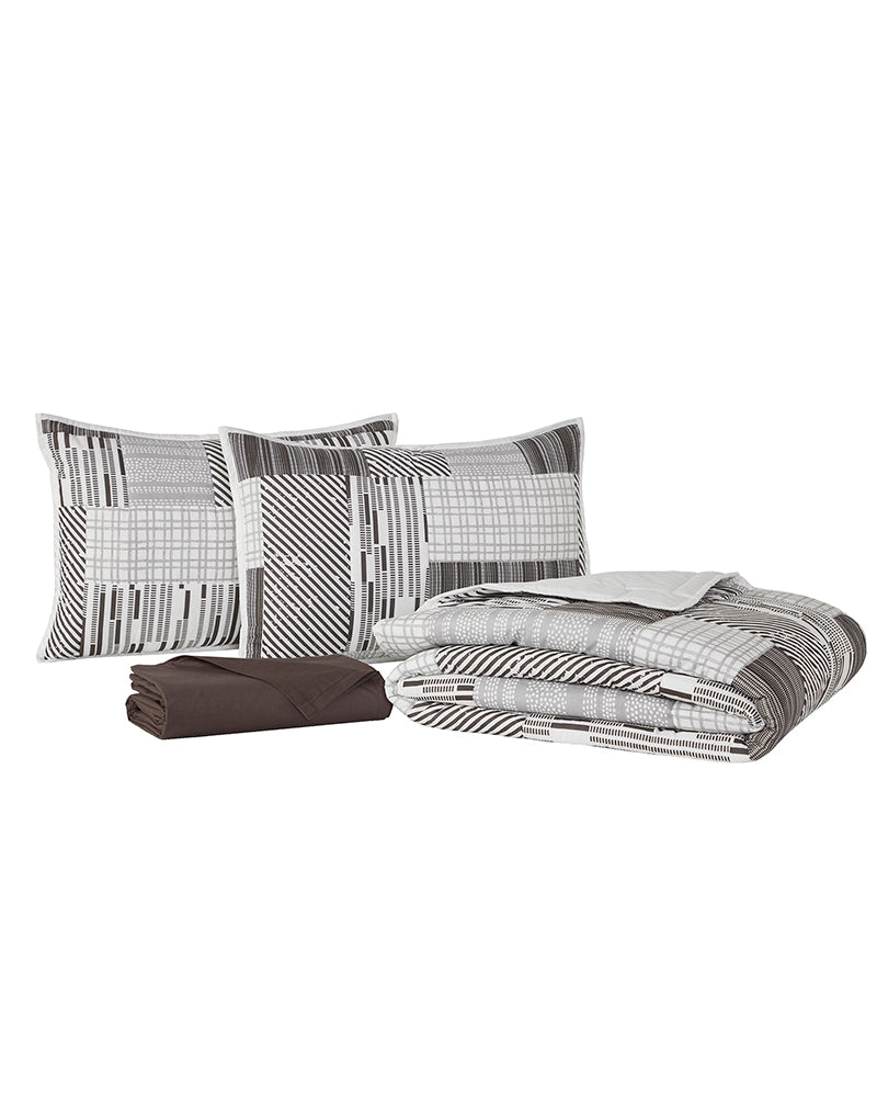 Super Soft Cotton King Size Bedsheet with 2 Pillow Covers with Double Bed Comfort (Set of 4 Pieces) Pano