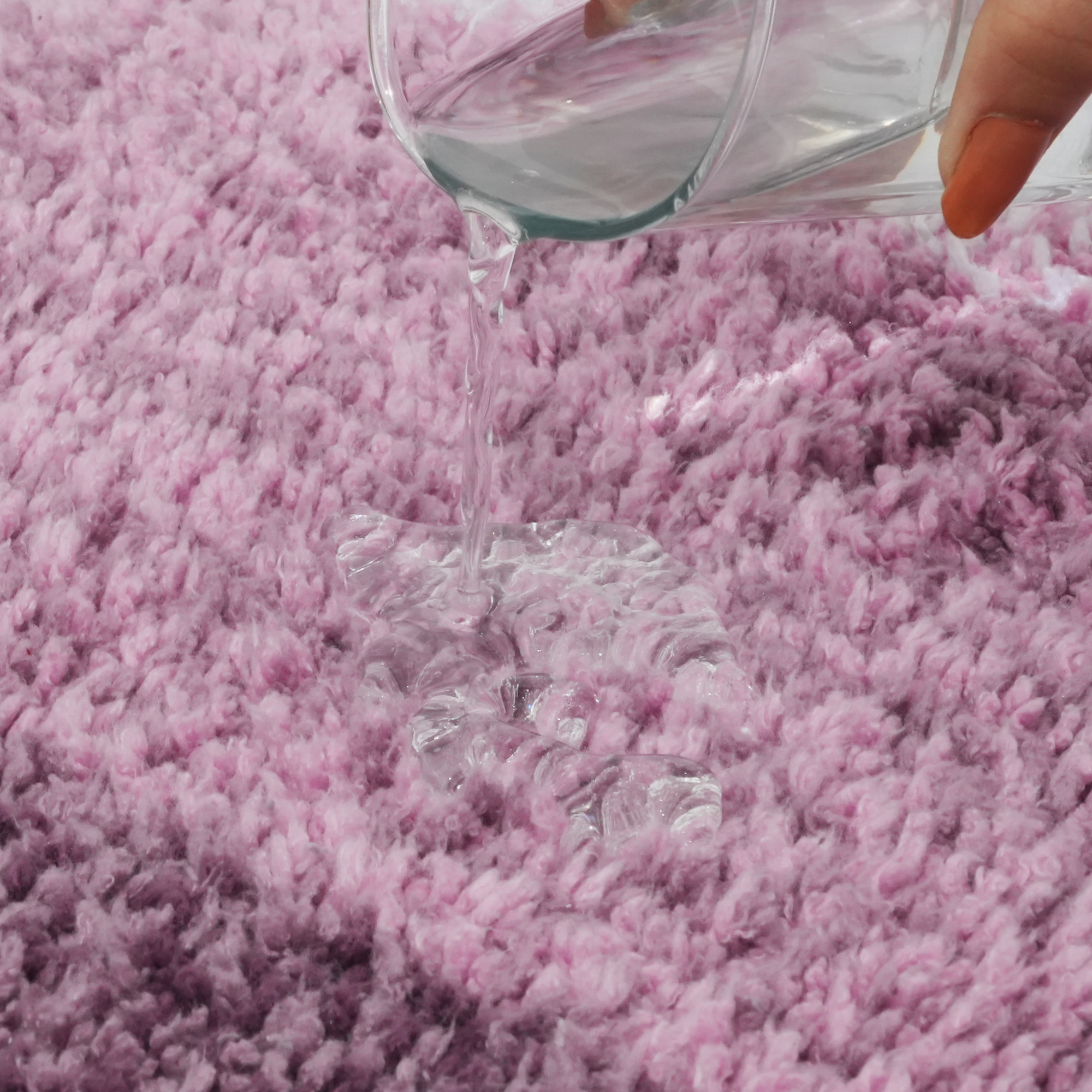 Textured Anti Skid Purple Bathroom Washable Runner -Pano Pano