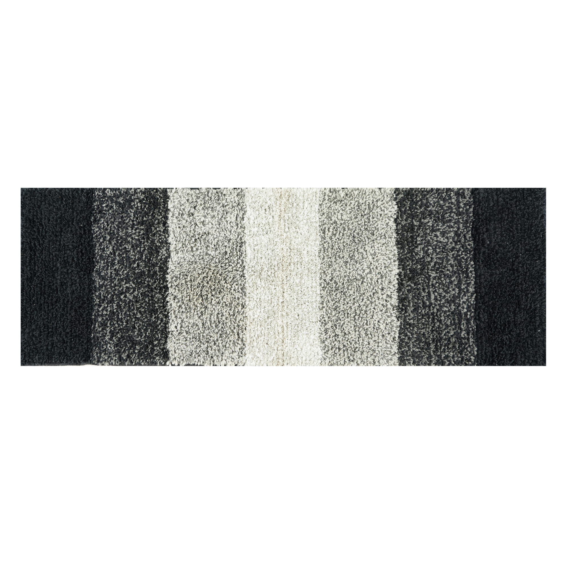 Textured Anti Skid Grey Bathroom Washable Runner -Pano Pano