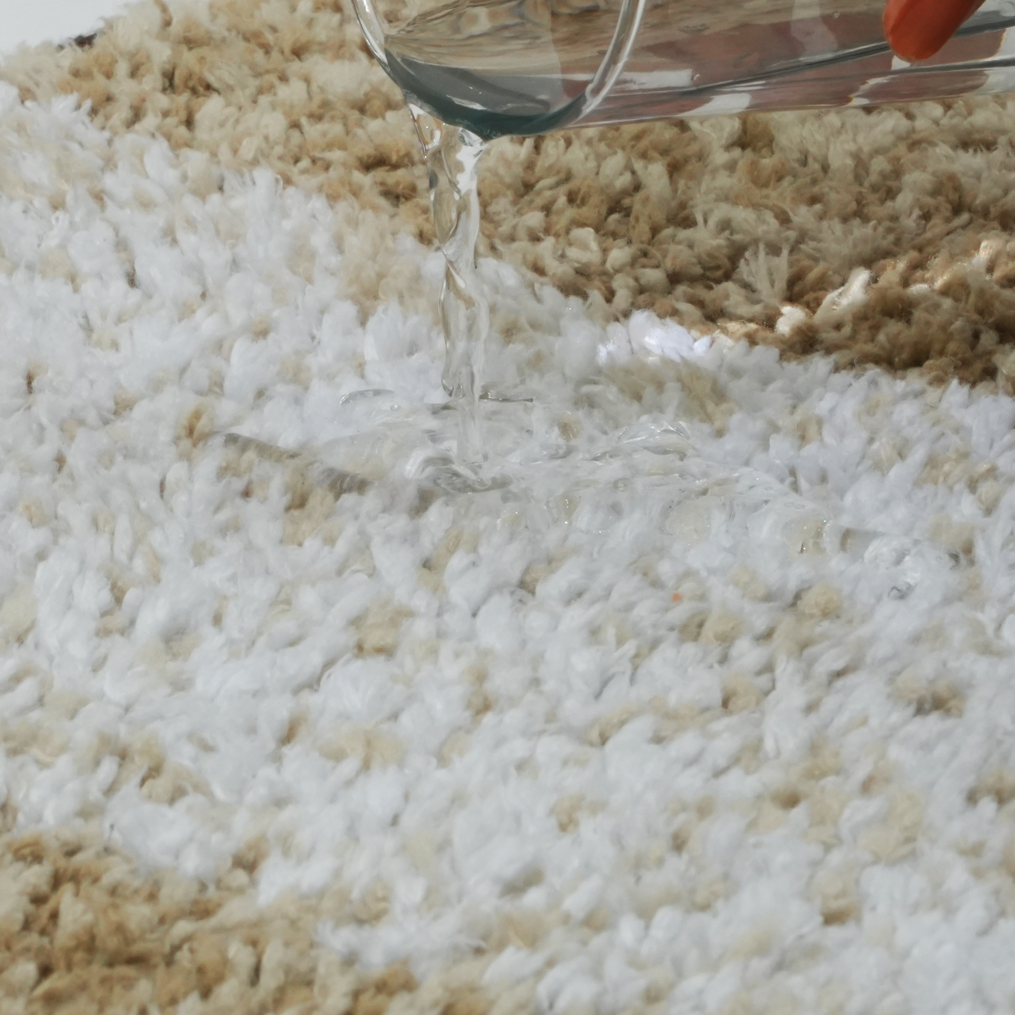 Textured Anti Skid Brown Bathroom Washable Runner -Pano Pano