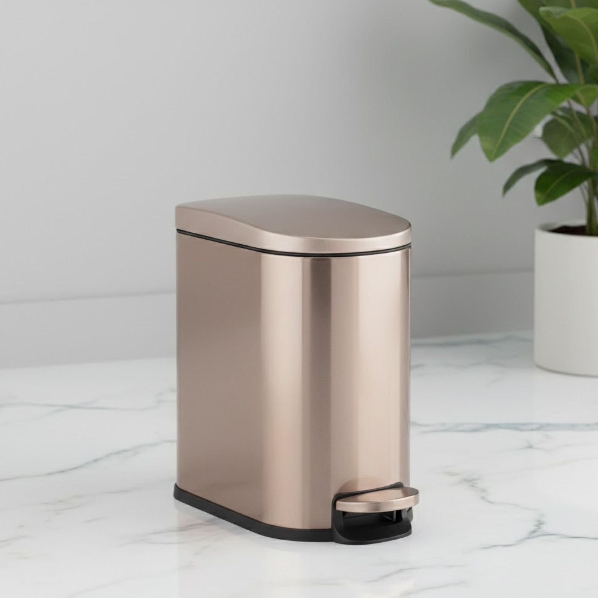Milo Stainless Steel Step Bin Trashcan 5 Litre - Pano