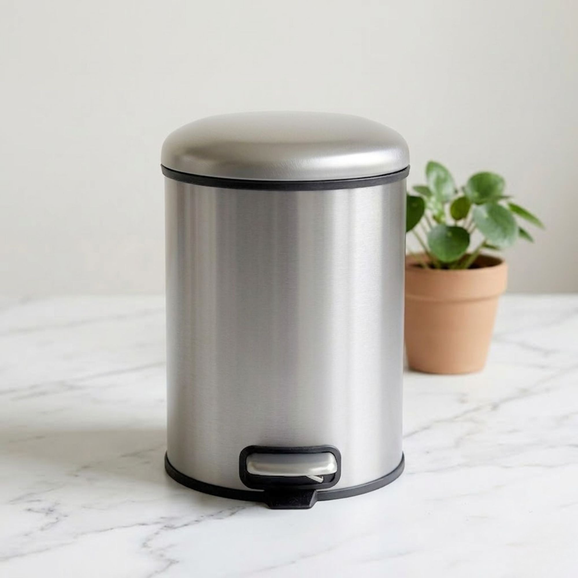 Levante Stainless Steel Soft Close Peddle Dustbins - Pano