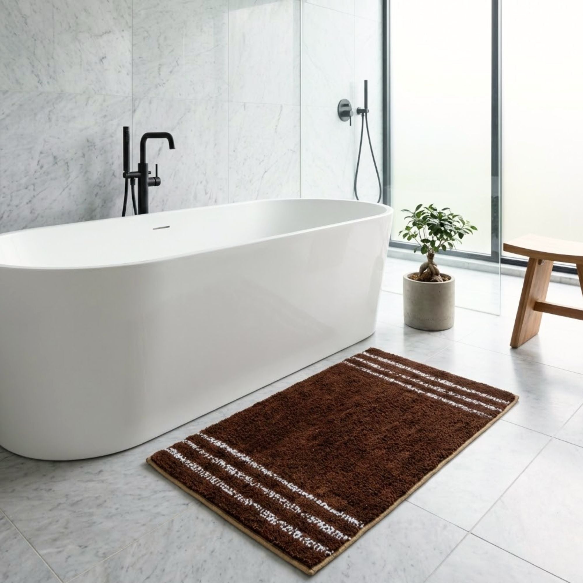 Clarion Anti Skid Light Grey Bathmat - Pano