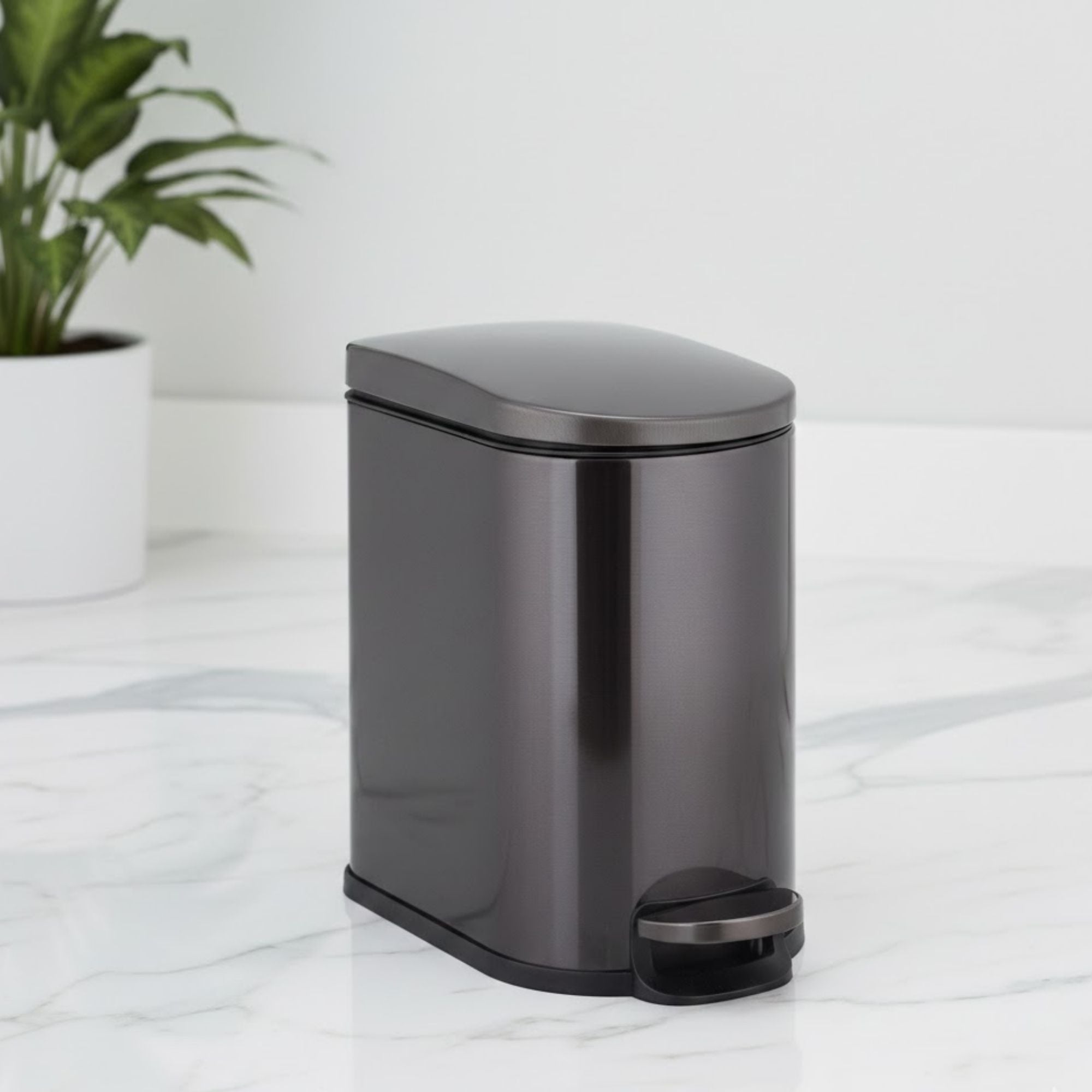 Milo Stainless Steel Step Bin Trashcan 5 Litre - Pano