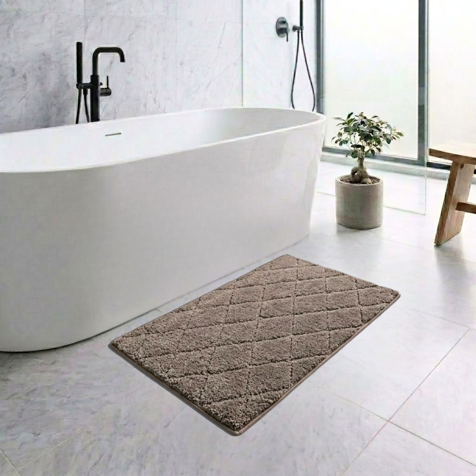 New Diamond Anti Skid Bathmat - Pano