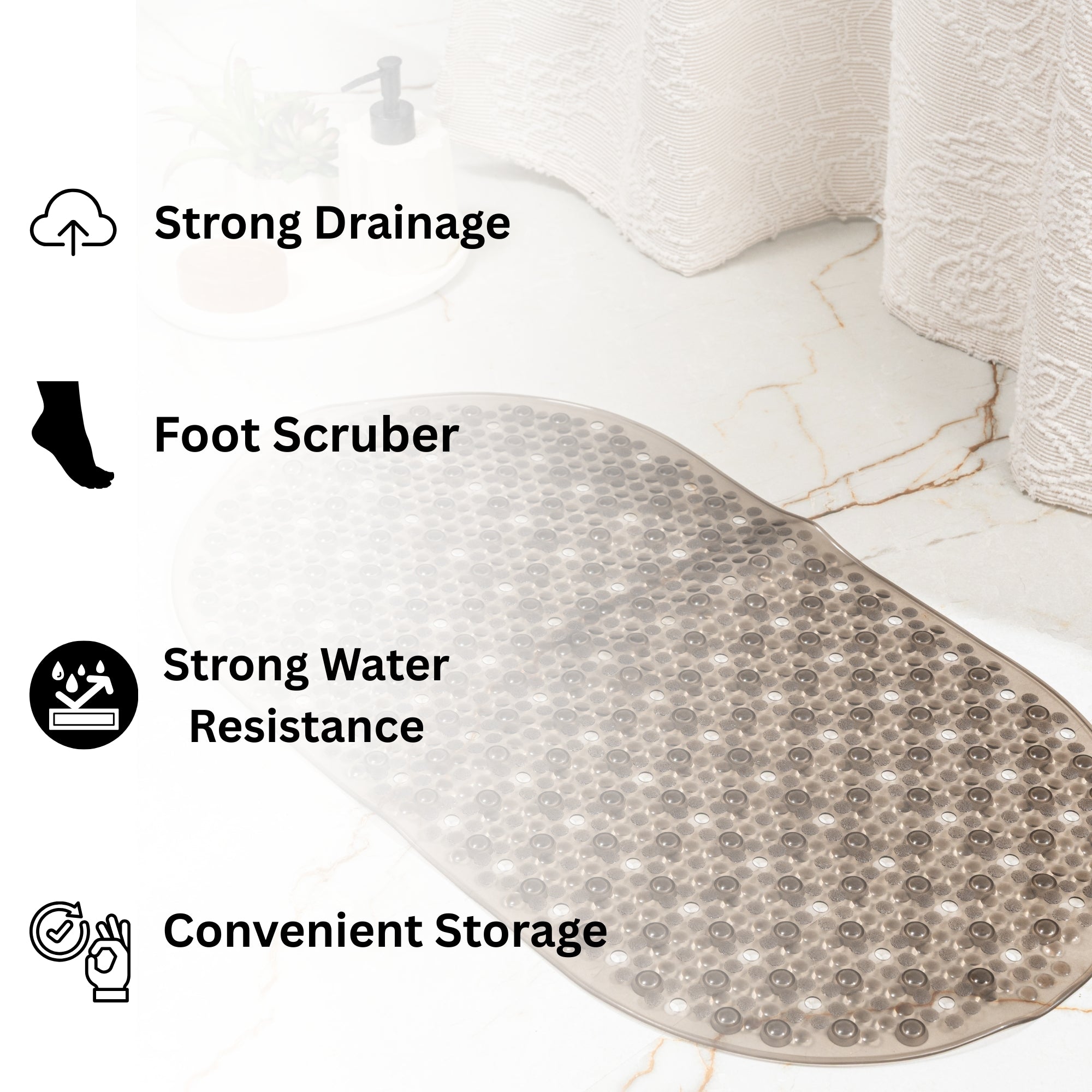 Splash Anti Slip Shower Mat - Pano