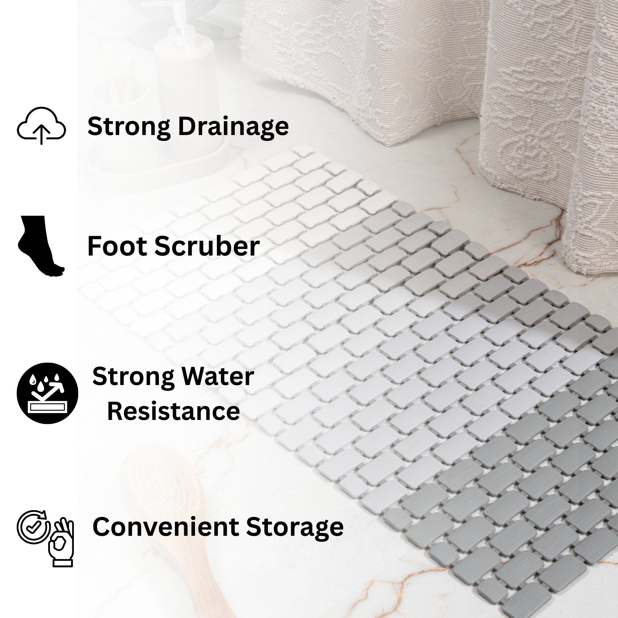 Breeza Anti Slip Shower Mat - Pano