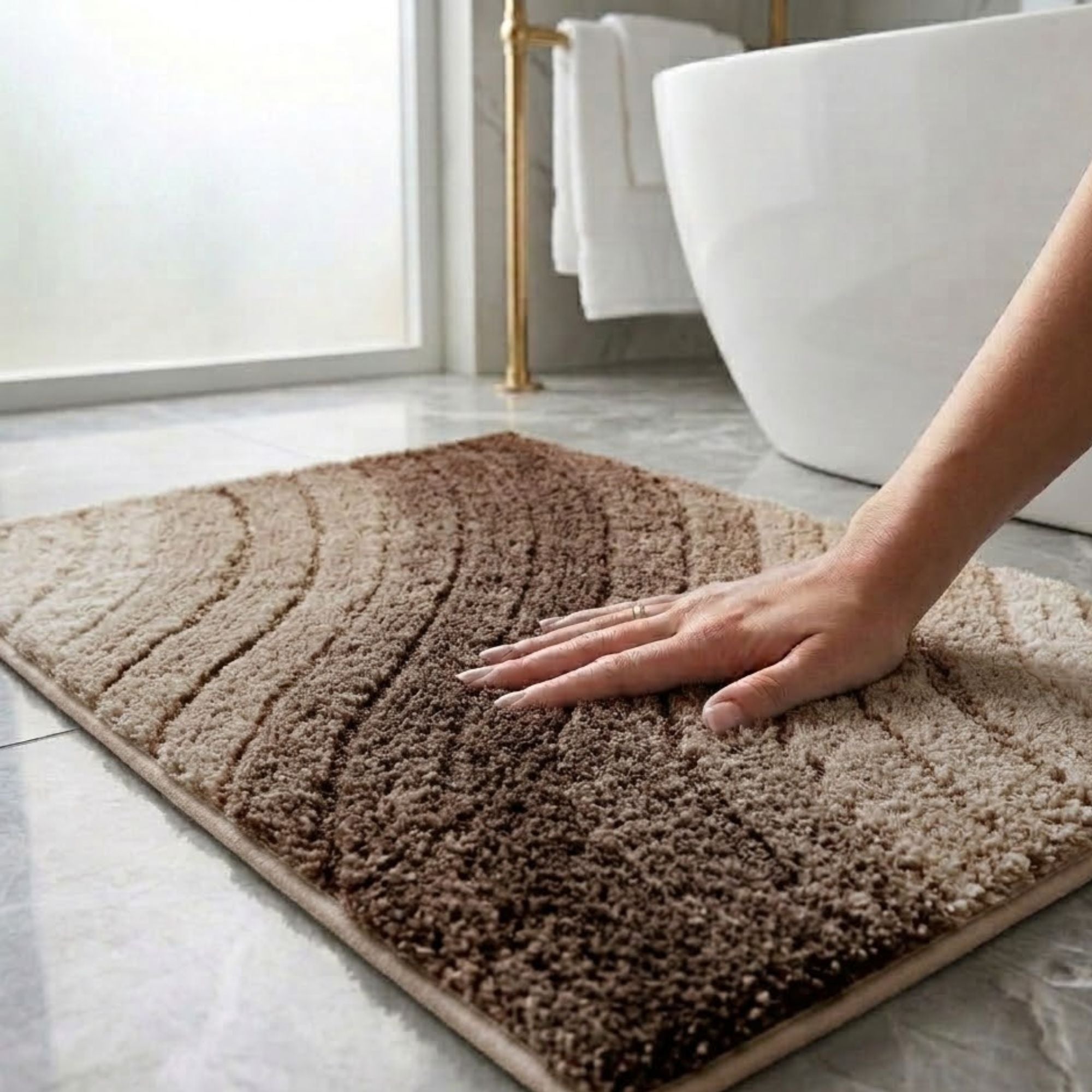 Lehar Anti Skid Super Absorbent Bathmat - Pano