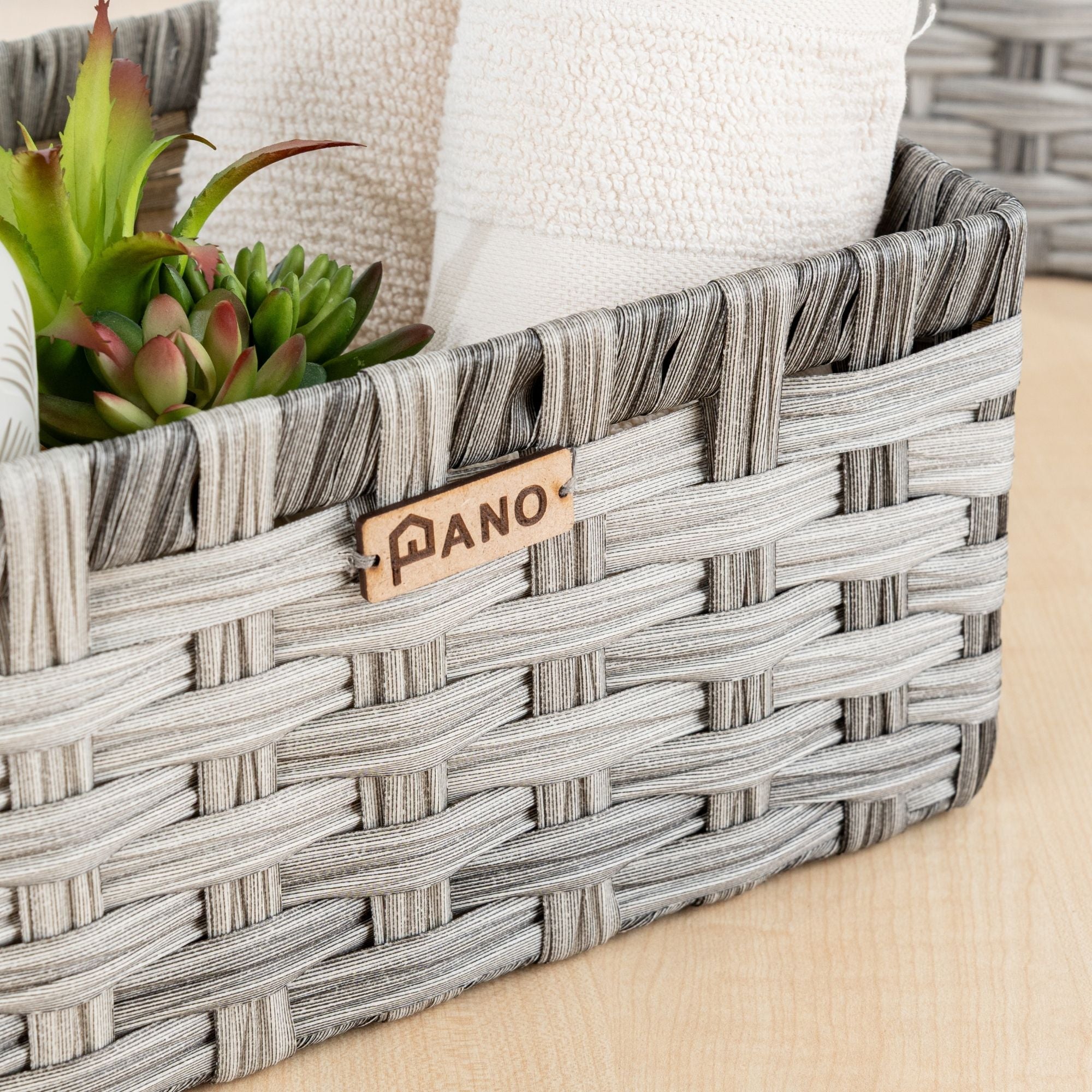 Wicker Storage Leo Basket | Storage Basket - Pano