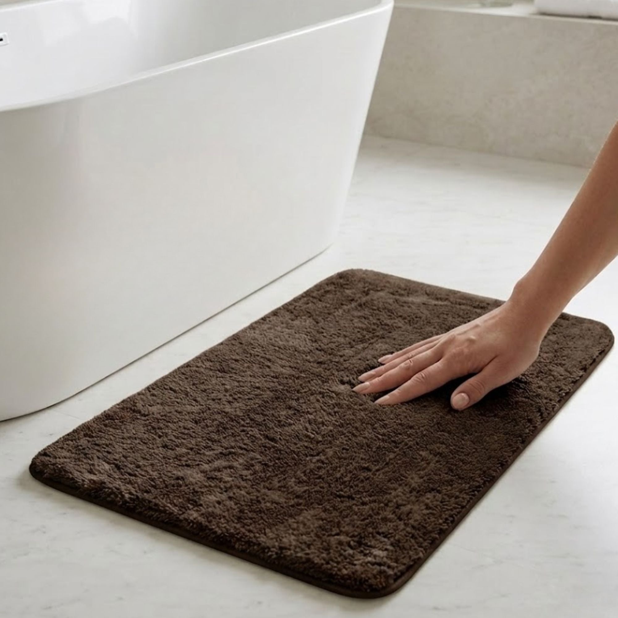 Cashmere Rabbit Fur Anti Skid Fur Bathmat - Pano