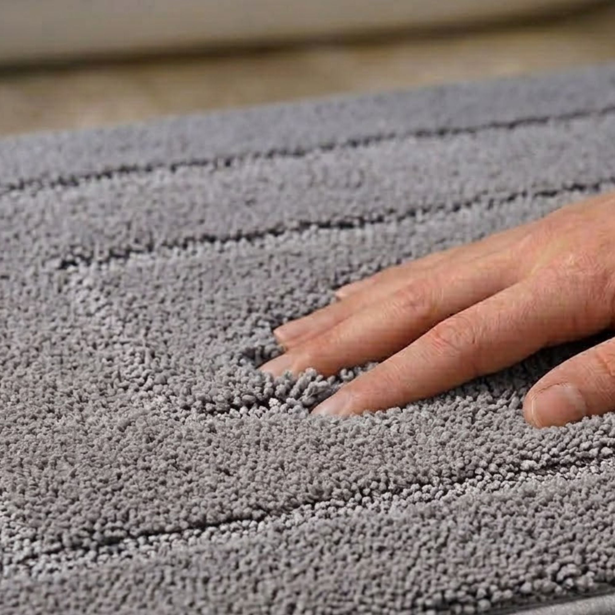 Triple Frame Anti Skid Super Soft Bathmat -Pano