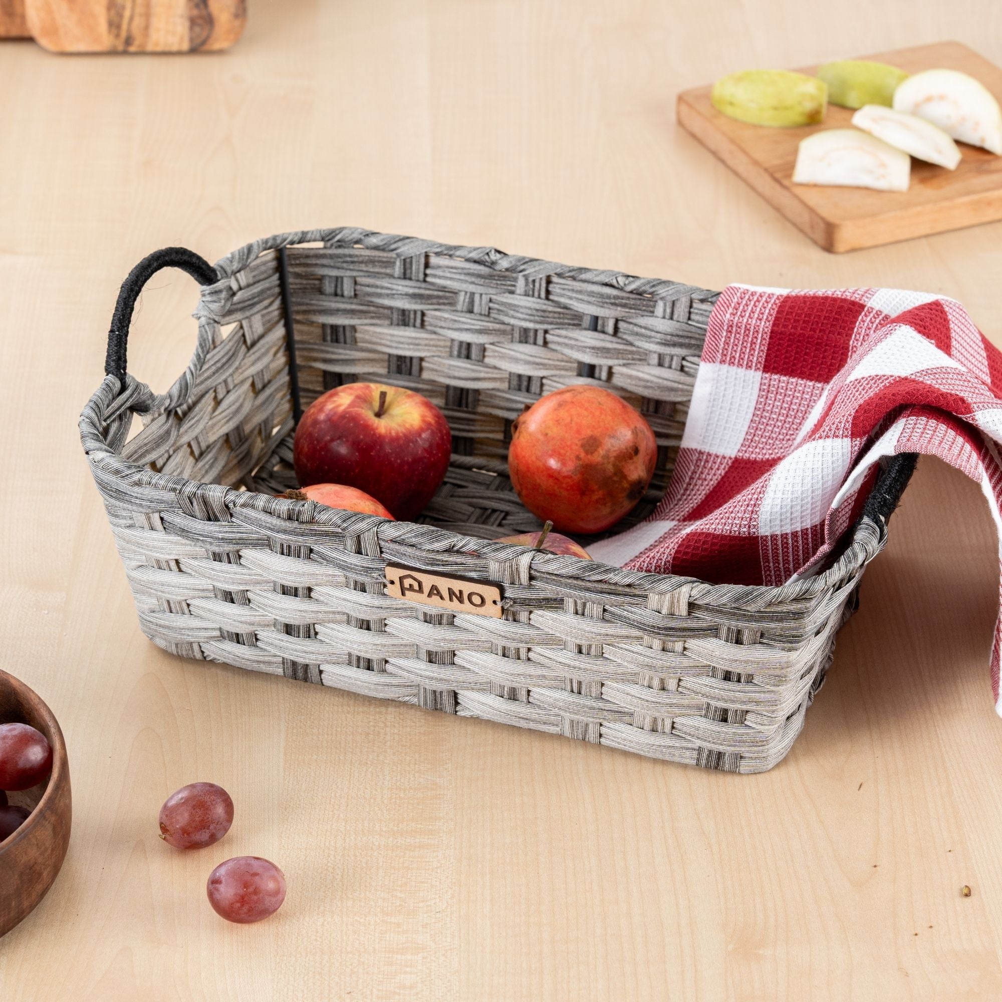 Wicker Kitchen Utility Maxwell Basket | Storage Organiser - Pano