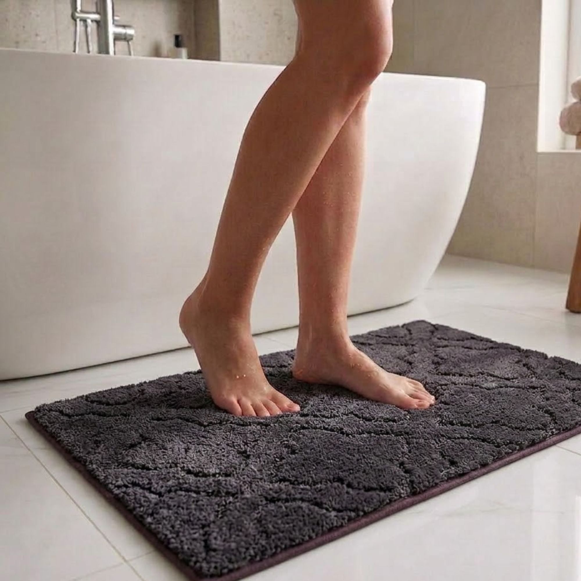 Flora Anti Skid Super Absorbent Bathmat - Pano