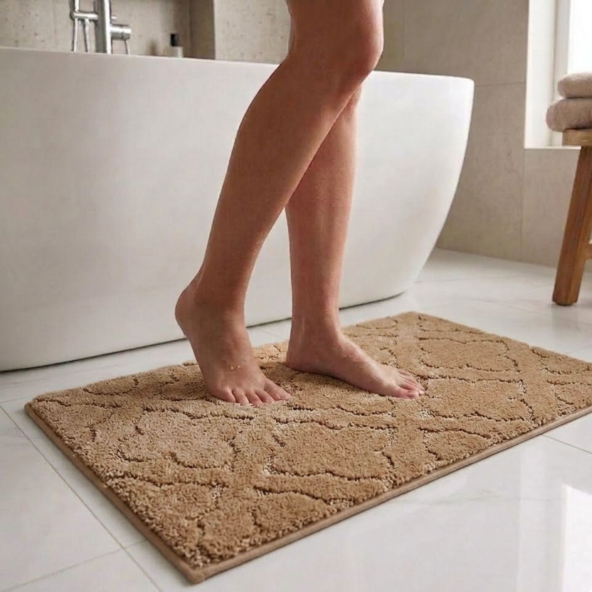 Flora Anti Skid Super Absorbent Bathmat - Pano