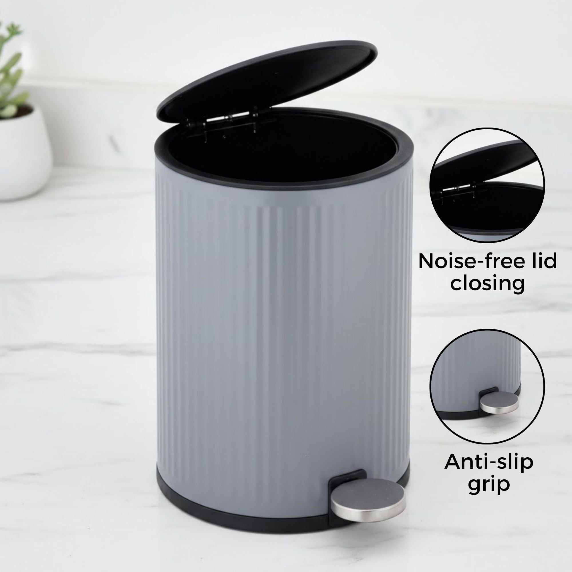 Nexa Stainless Steel Step Bin 3 Litre - Pano
