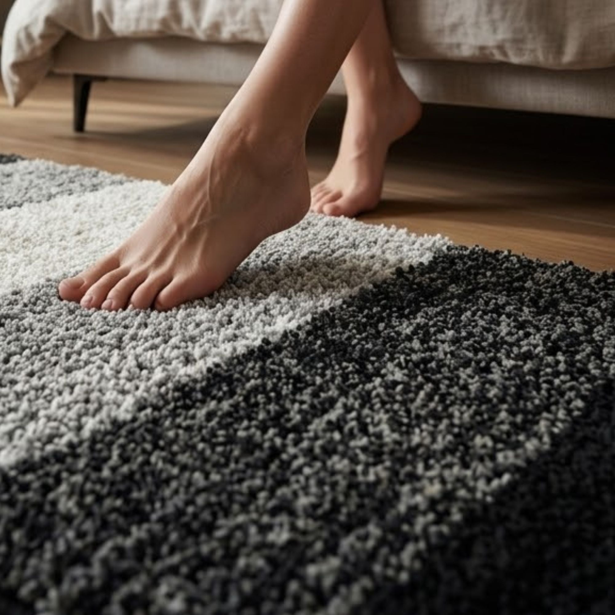 Textured Anti Skid Bathroom Washable Runner -Pano