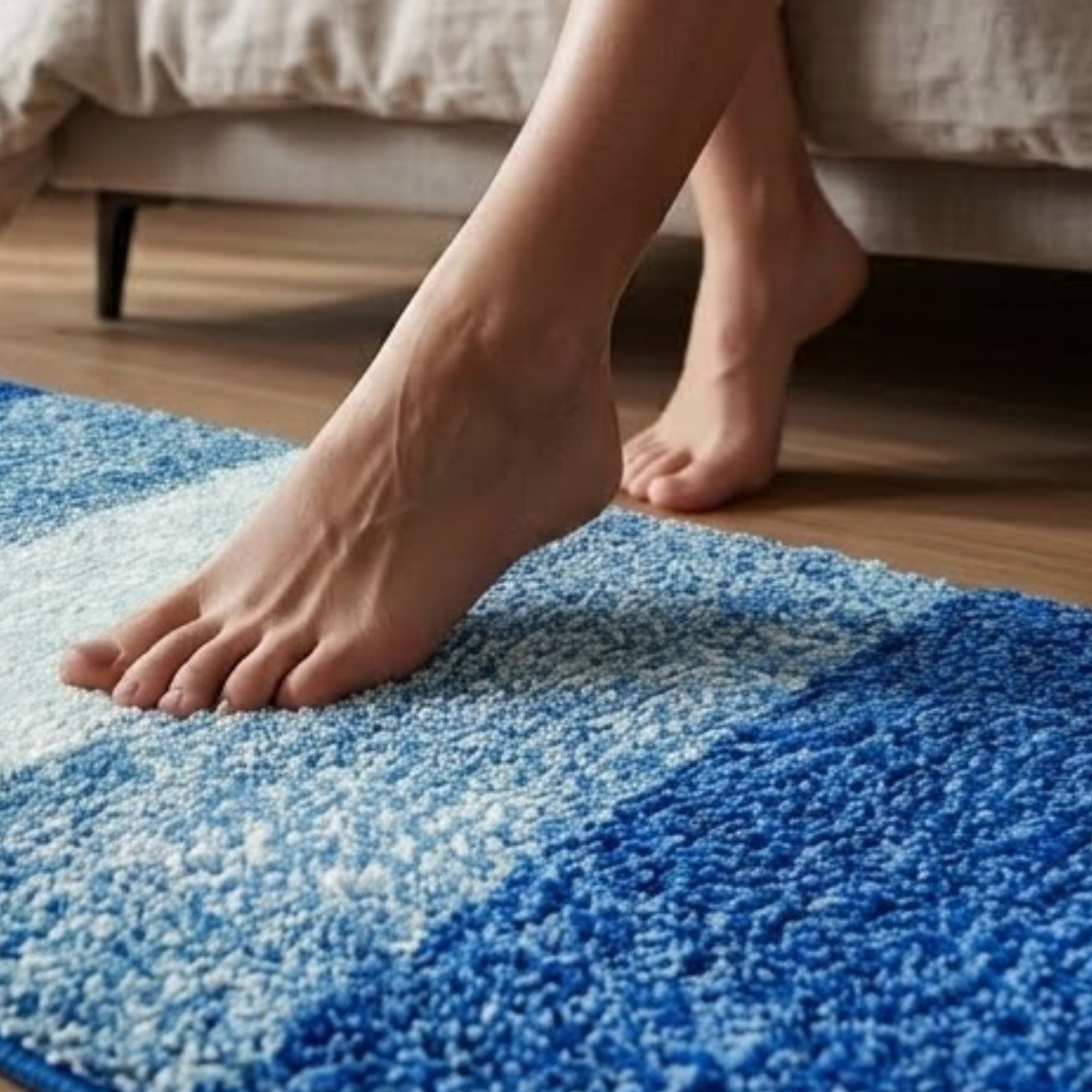 Textured Anti Skid Bathroom Washable Runner -Pano