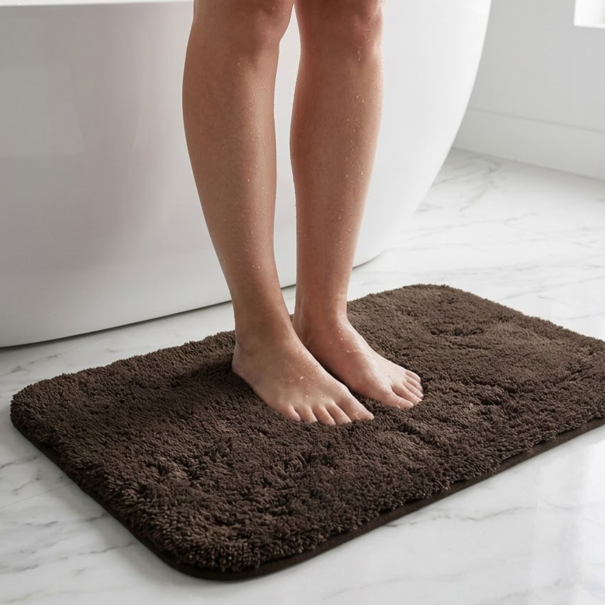 Aura 100 % Cotton 2000 GSM Anti Skid Bathmat - Pano