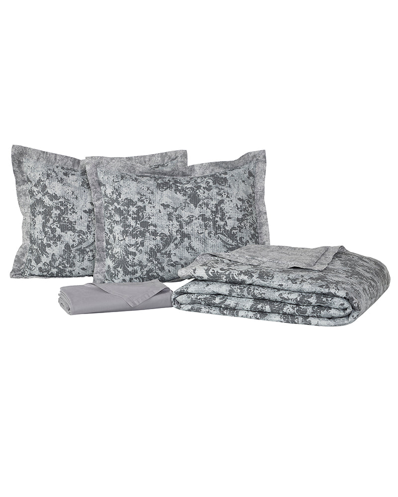 Super Soft Premium Cotton King Size Flat Bedsheet with 2 Pillow Covers and same Color Double Bed Comfort (Set of 4 Pieces) Pano