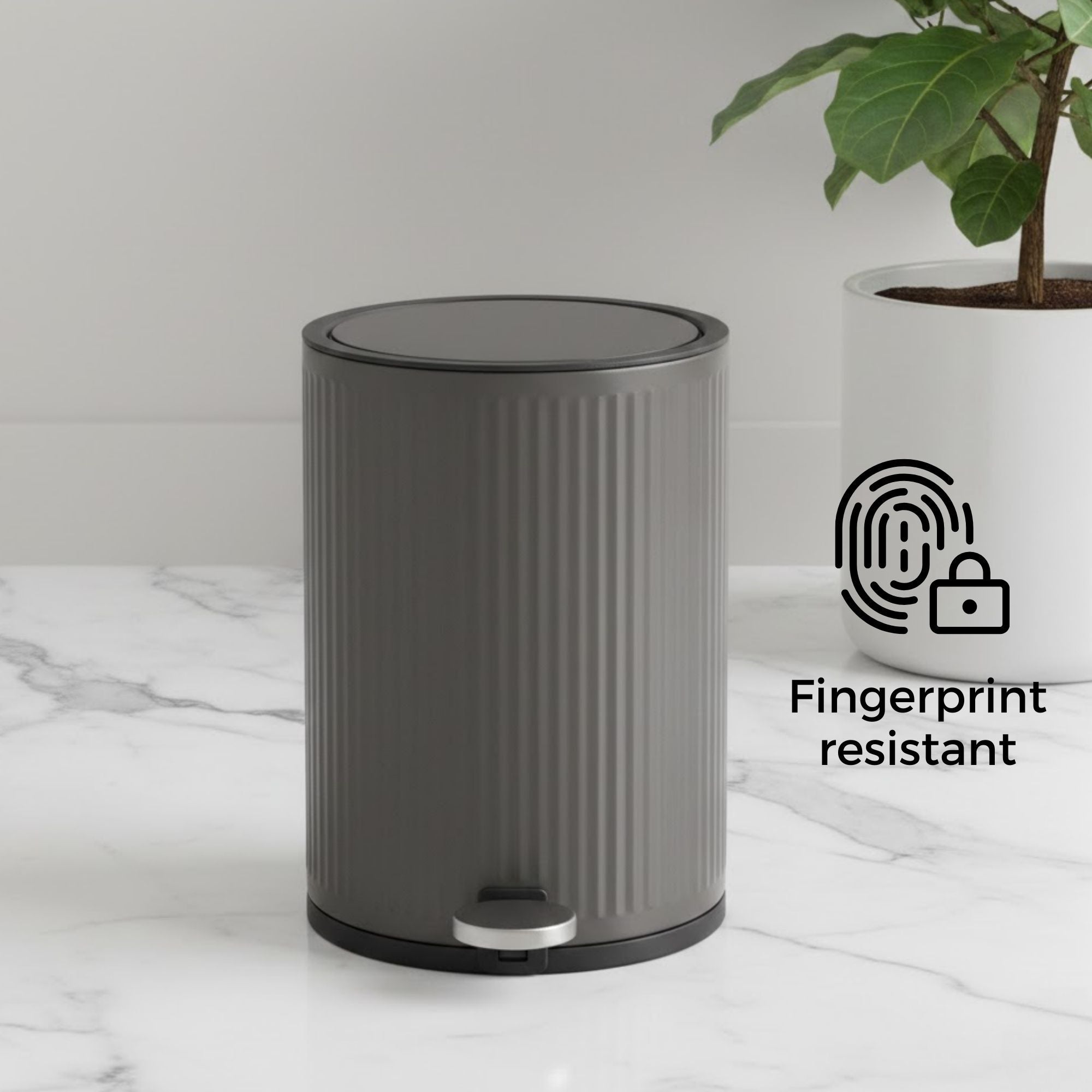 Nexa Stainless Steel Step Bin 3 Litre - Pano