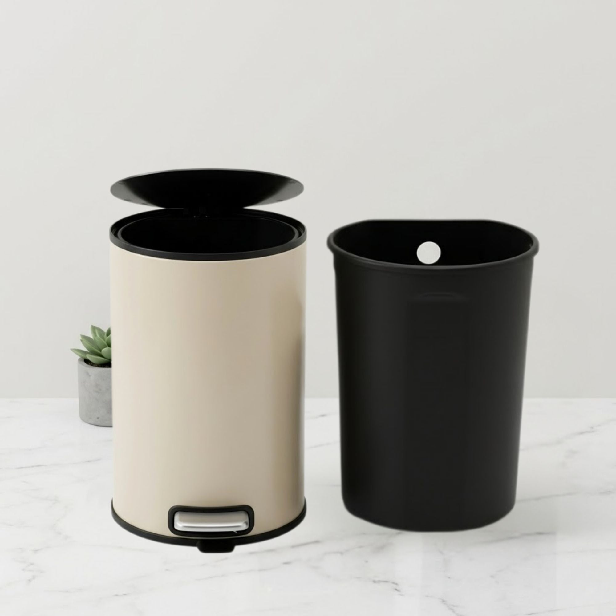 Oxford Stainless Steel Soft Close Peddle Dustbins 8 Litre - Pano