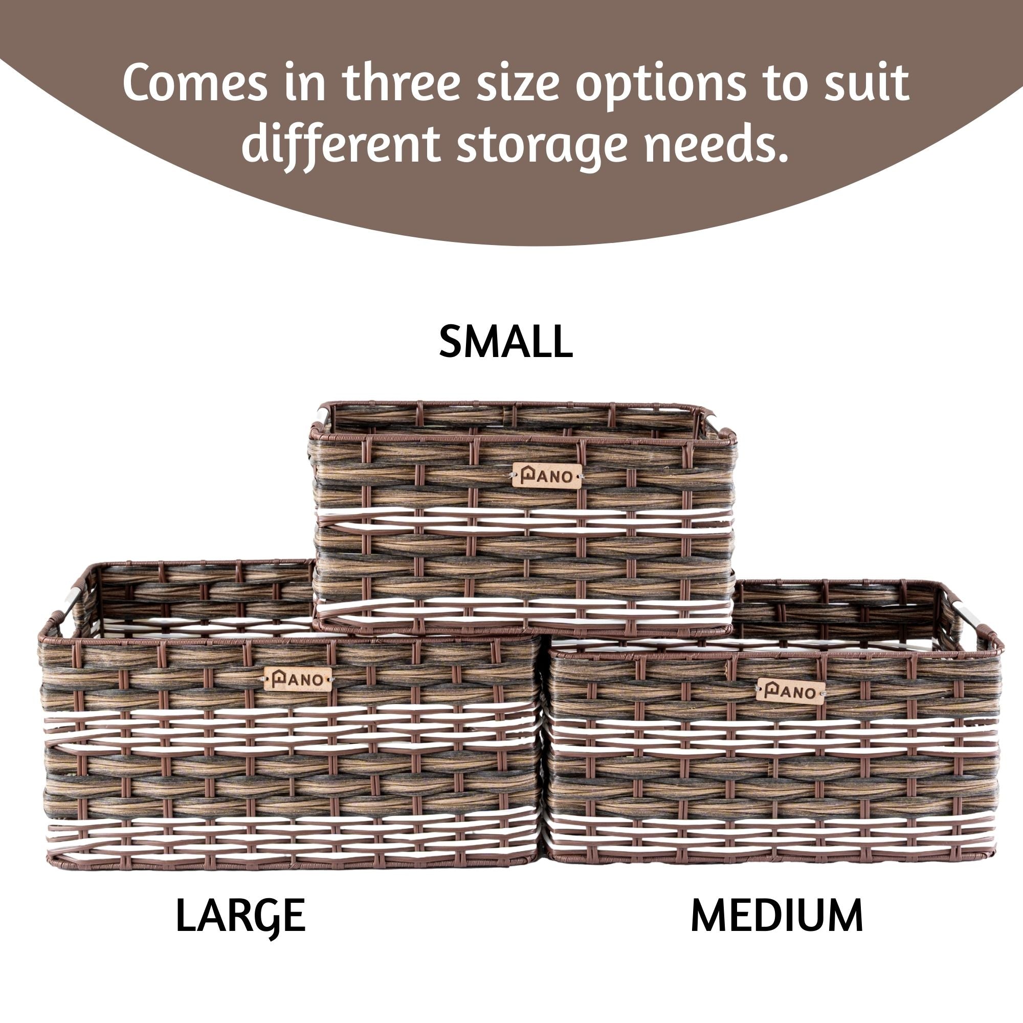 Wicker Storage Oliver Basket | Storage Organiser - Pano