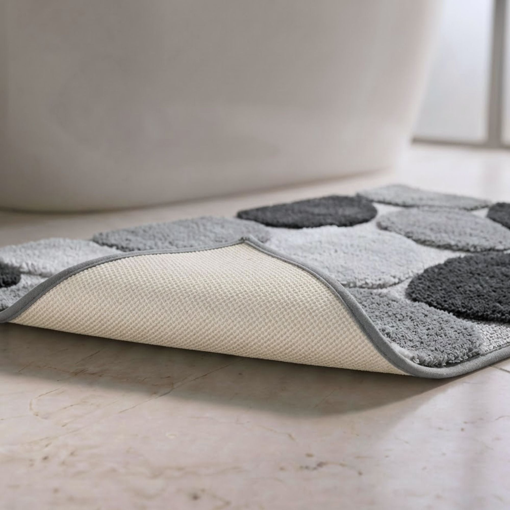 Stone Microfiber Anti Skid Bathmat - Pano