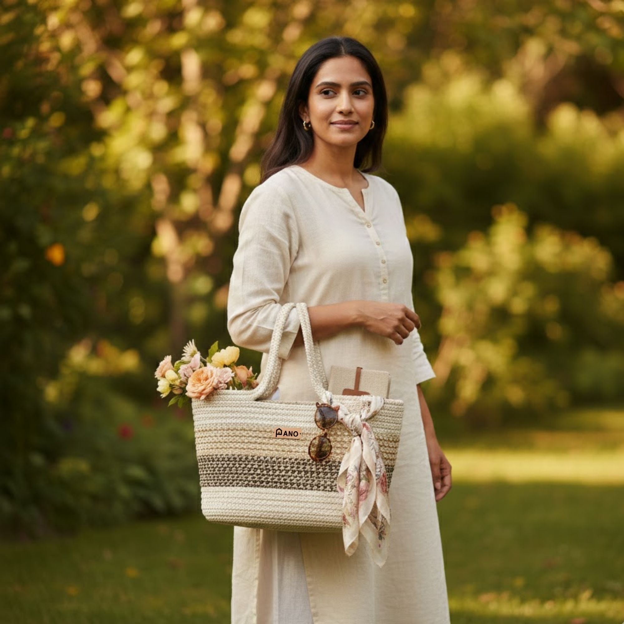 Floris Multi Purpose Tote Hand Basket - Pano
