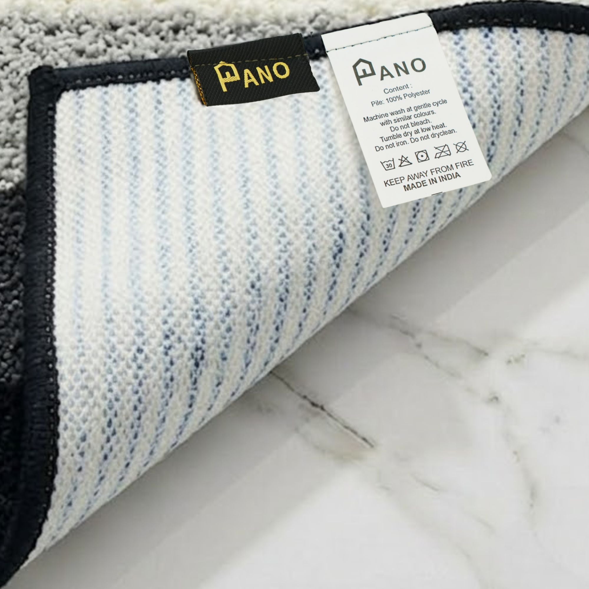 Textured Anti Skid Bathroom Washable Runner -Pano