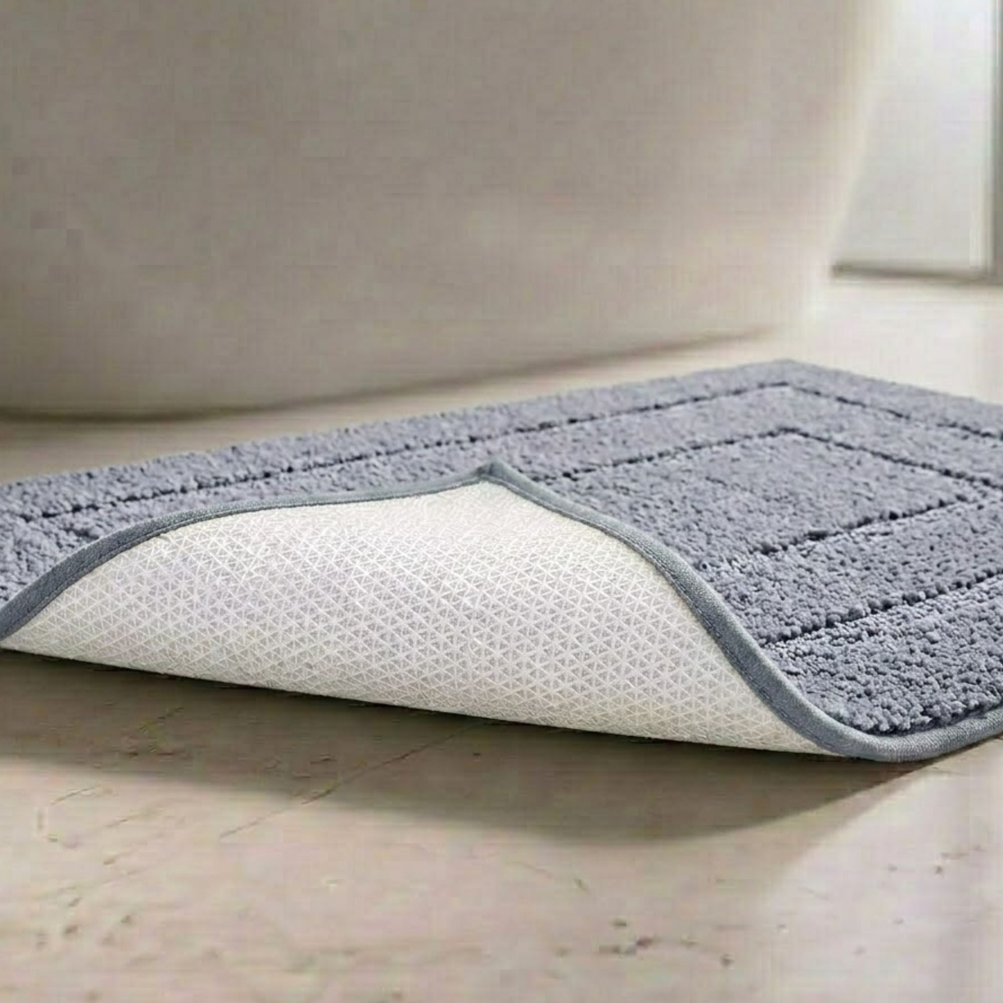Triple Frame Anti Skid Super Soft Bathmat -Pano