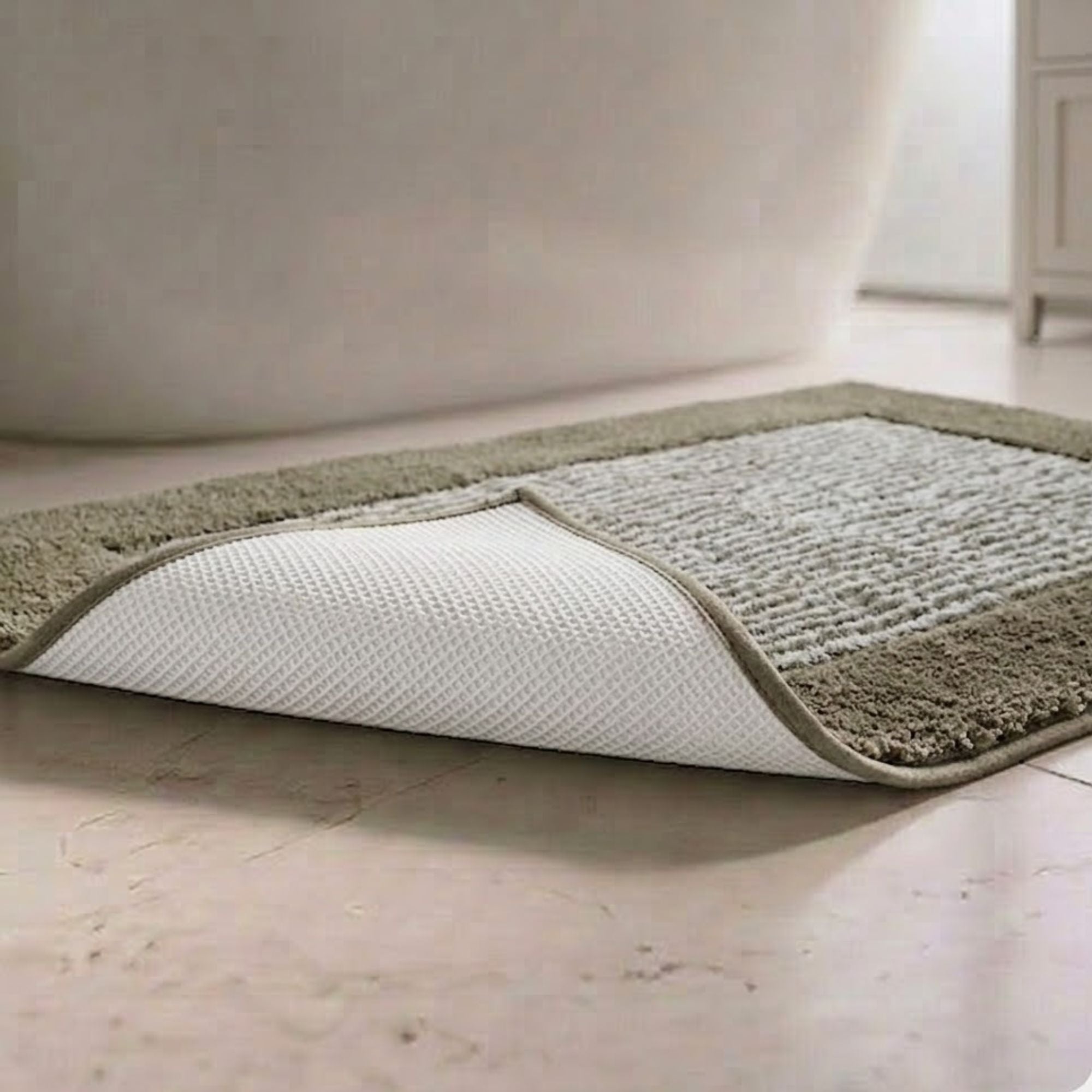Bold Frame Microfiber Anti Skid Bathmat - Pano