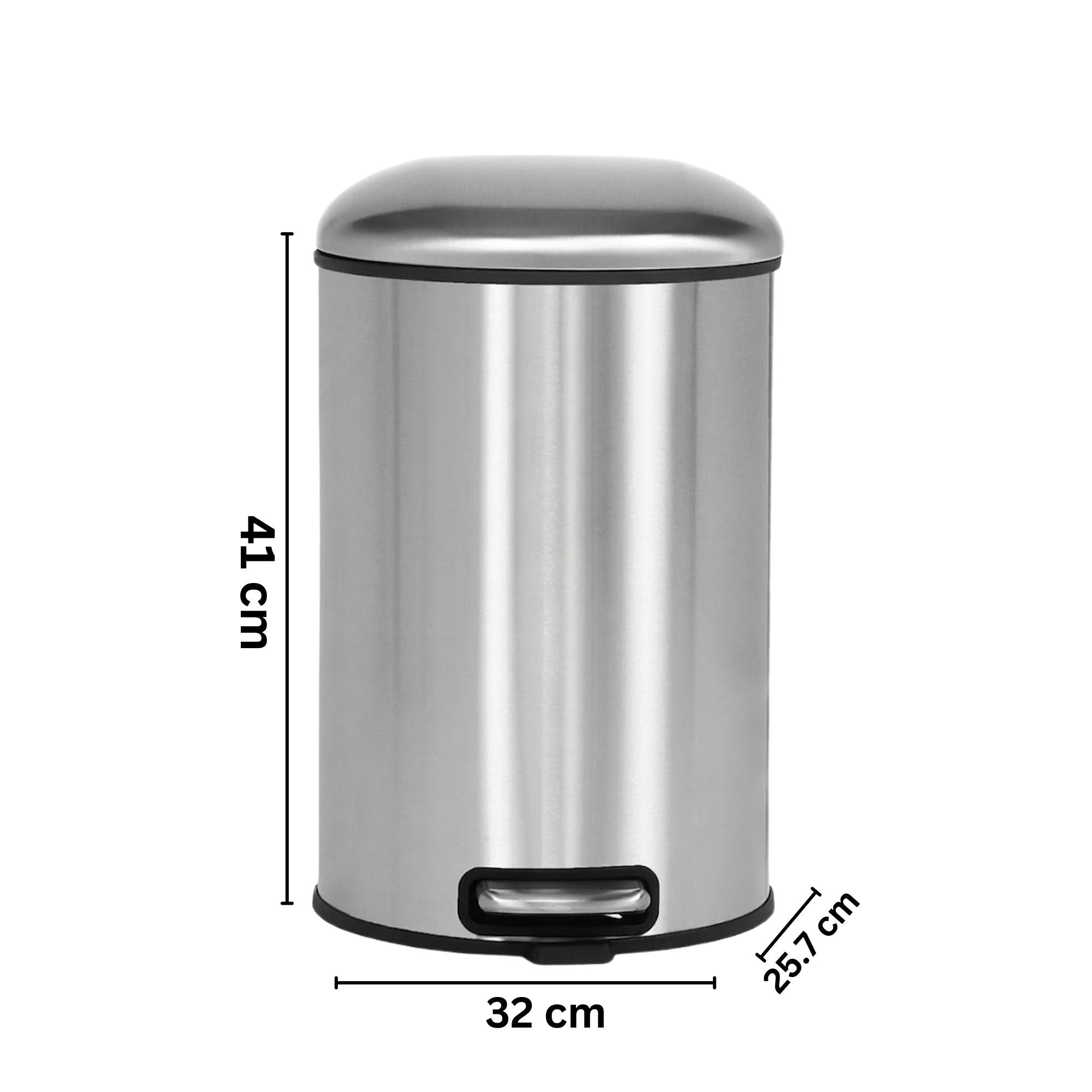 Levante Stainless Steel Soft Close Peddle Dustbins - Pano
