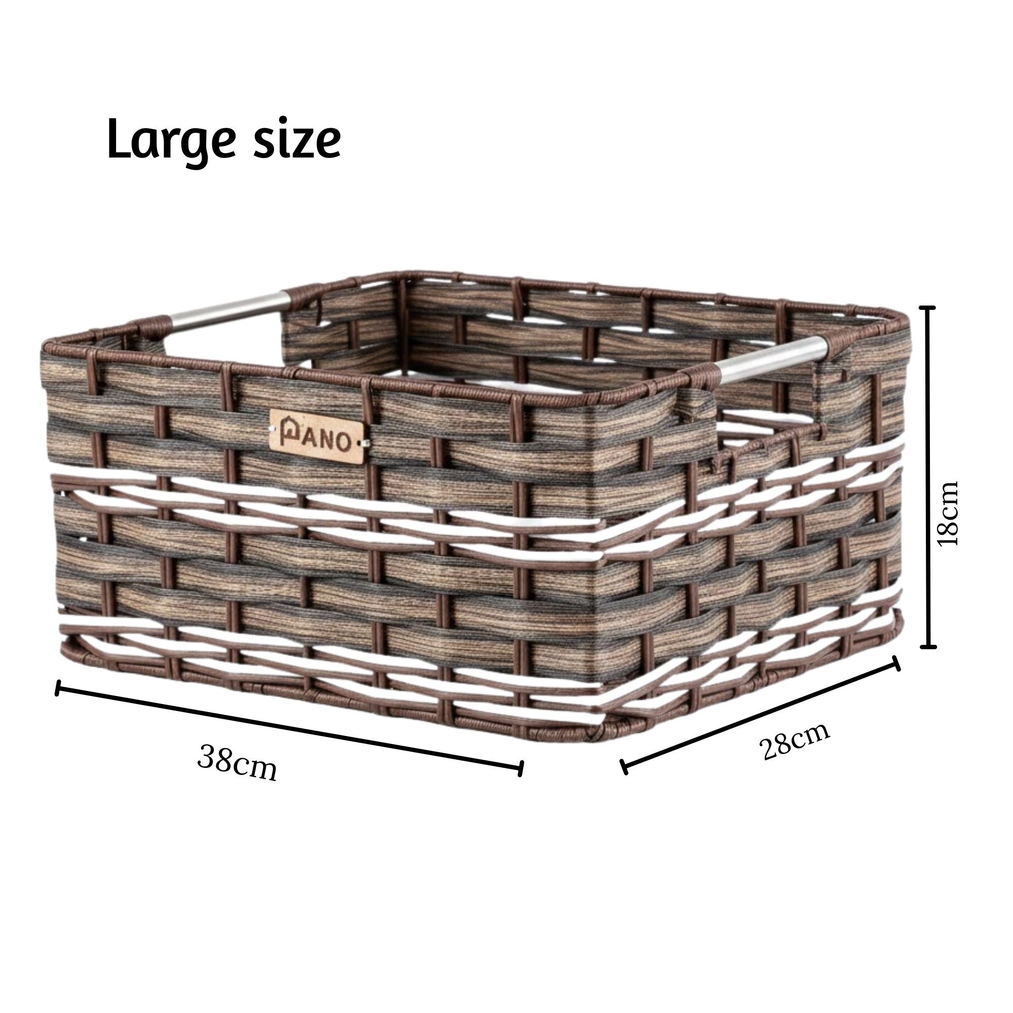 Wicker Storage Oliver Basket | Storage Organiser - Pano