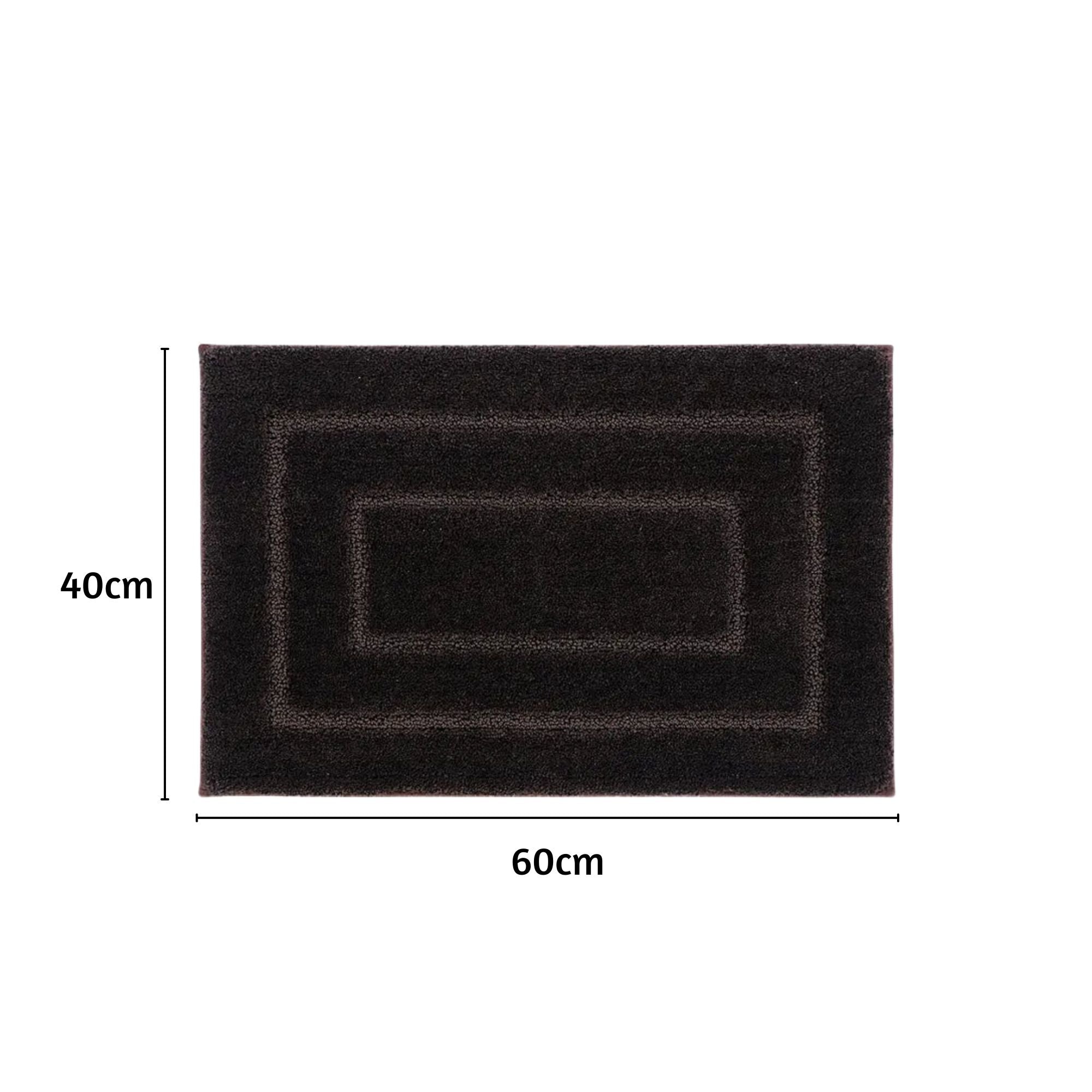 Triple Frame Anti Skid Super Soft Bathmat -Pano