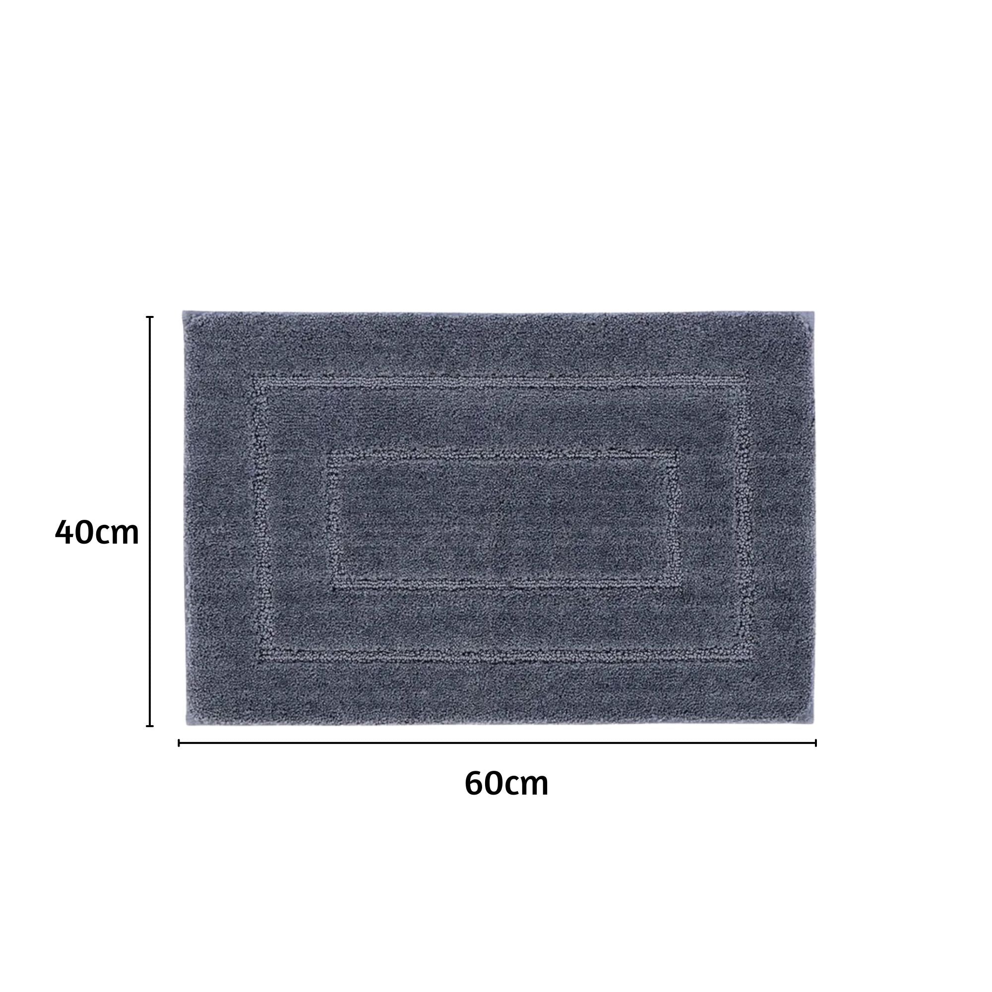 Triple Frame Anti Skid Super Soft Bathmat -Pano
