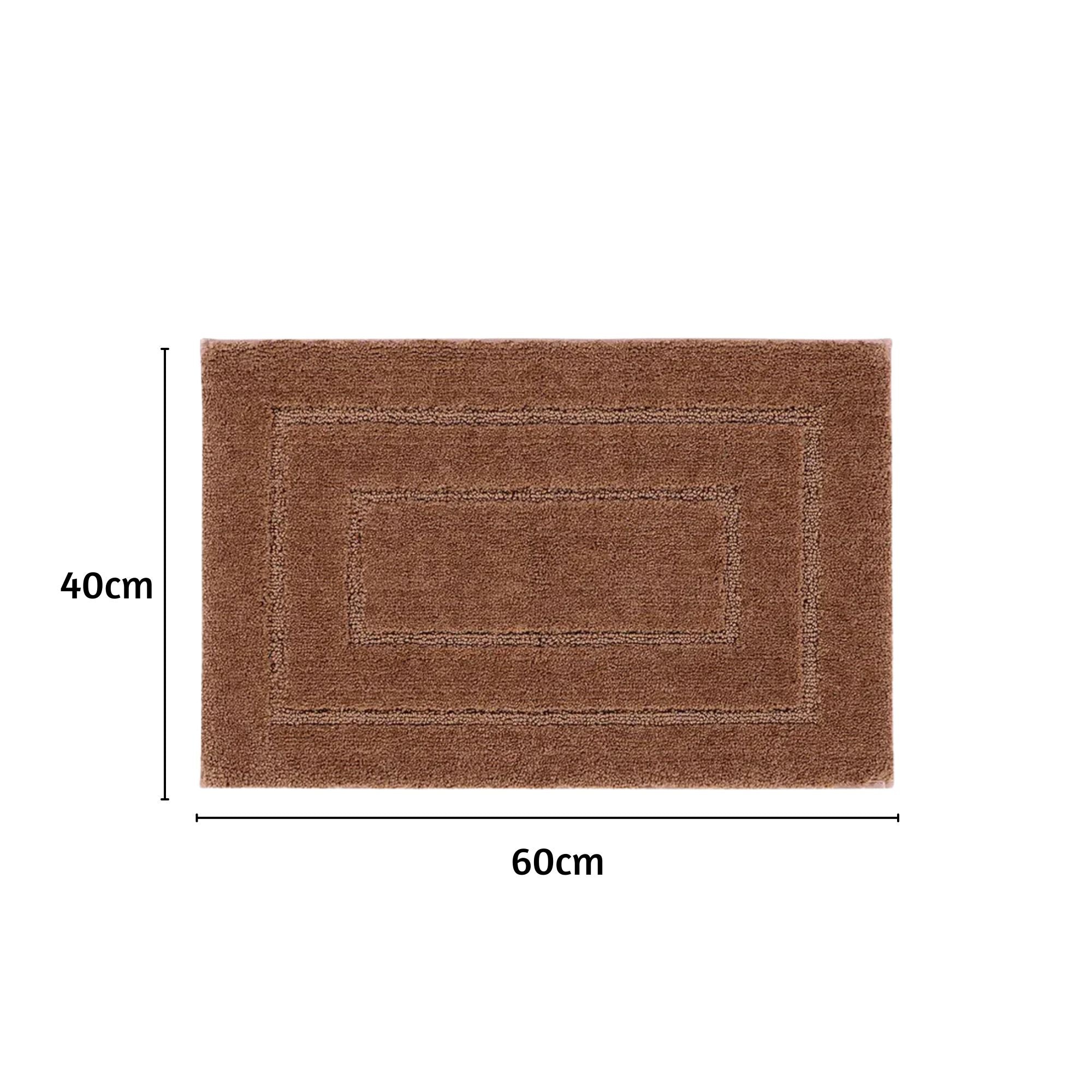 Triple Frame Anti Skid Super Soft Bathmat -Pano