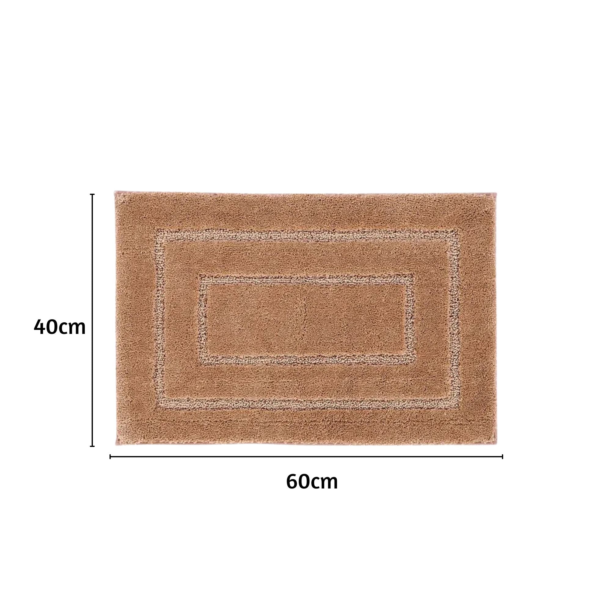 Triple Frame Anti Skid Super Soft Bathmat -Pano
