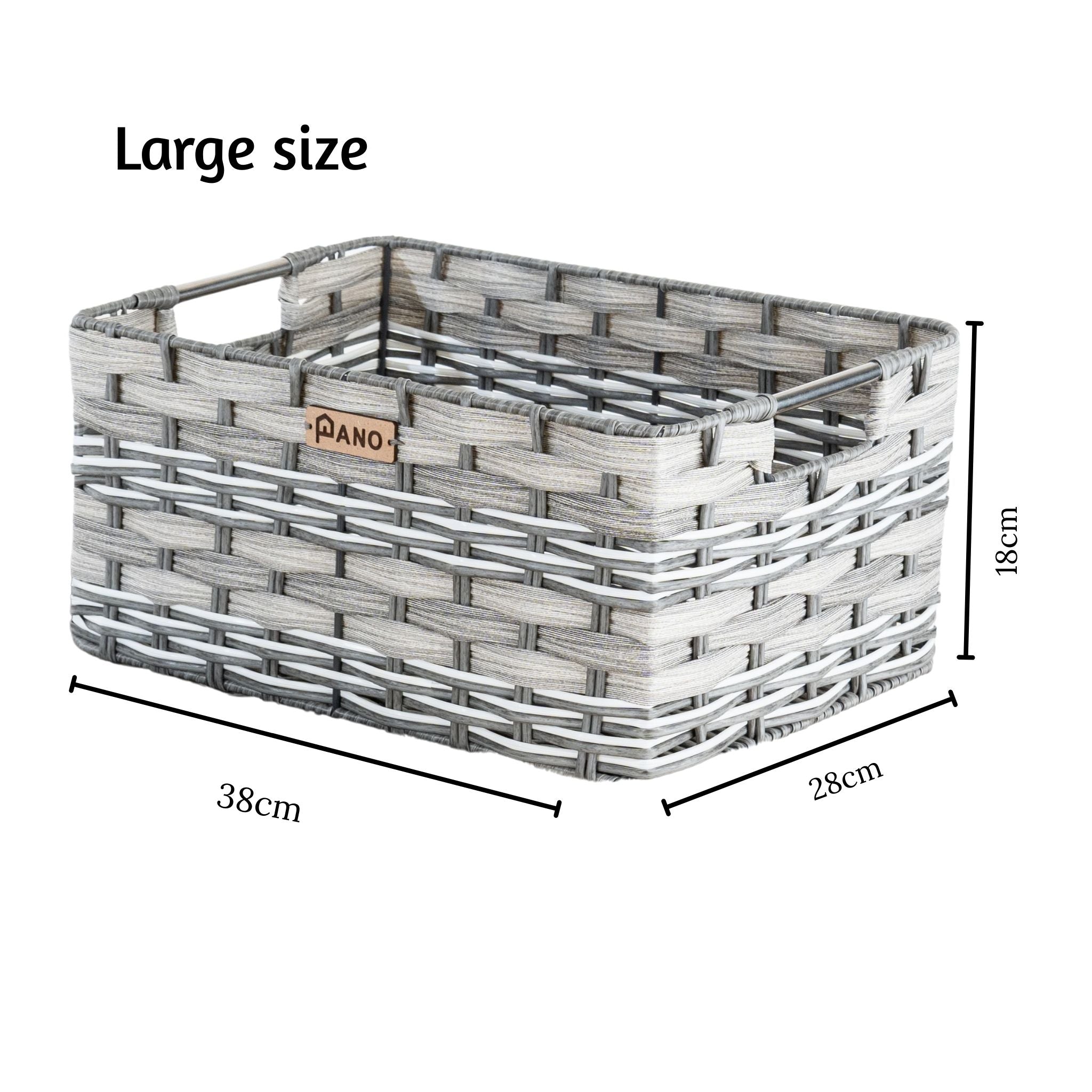 Wicker Storage Oliver Basket | Storage Organiser - Pano