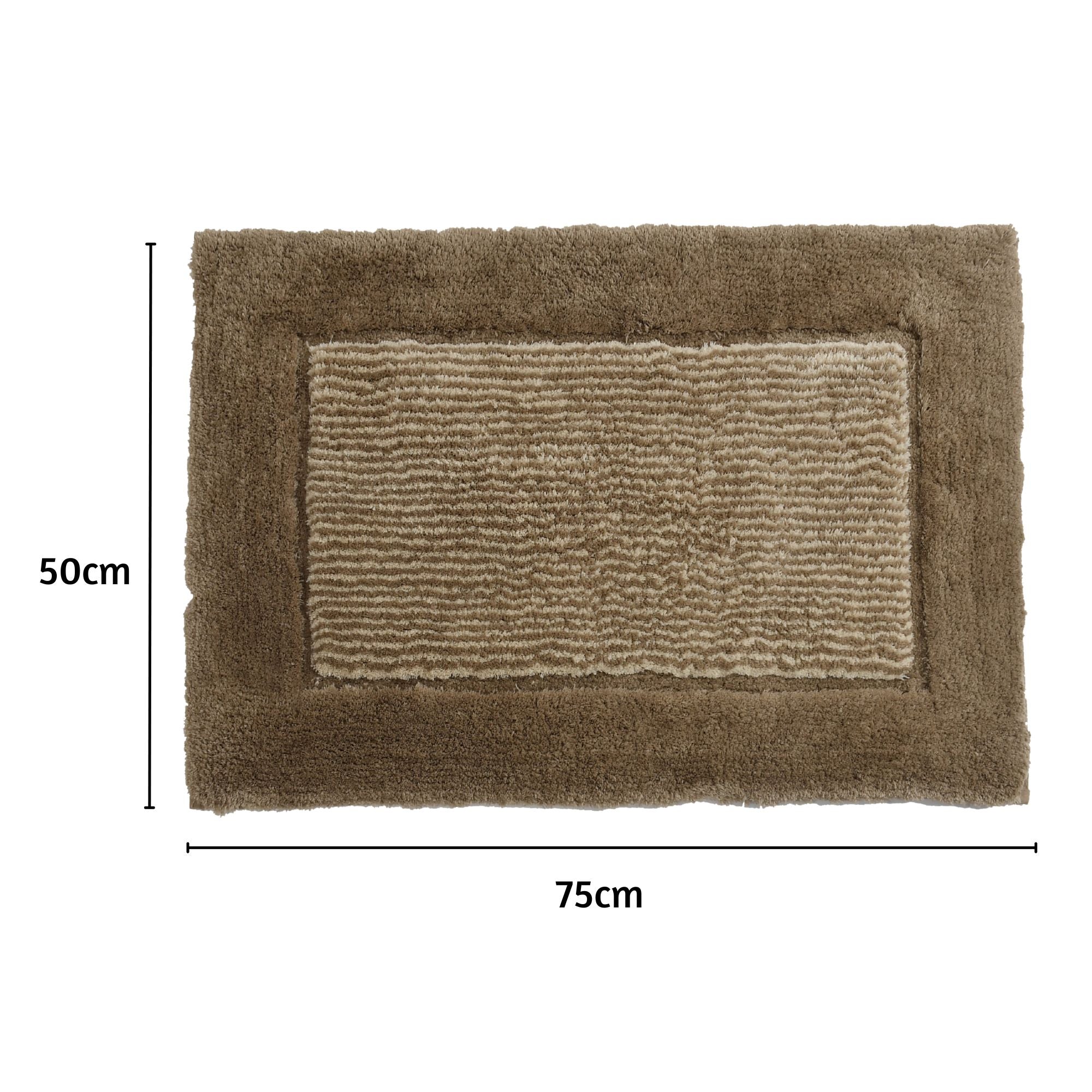 Bold Frame Microfiber Anti Skid Bathmat - Pano