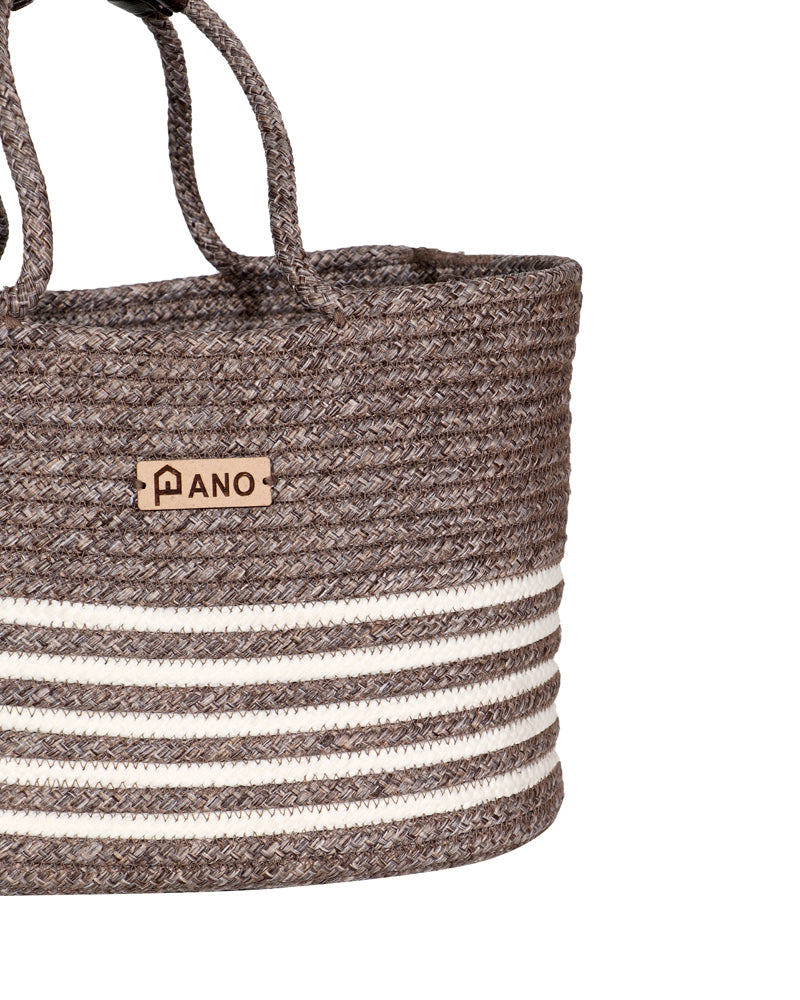 Monaco Multi Purpose Brown Tote Hand Basket