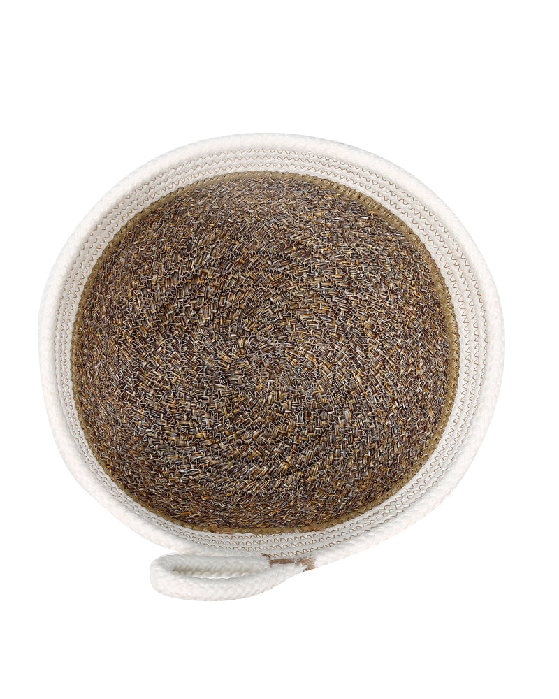 Naples Polypropylene Beige Multi-Storage Basket Pack of 2 Basket - Pano Pano