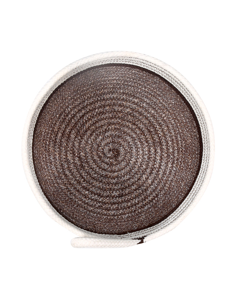 Naples Polypropylene Brown Multi-Storage Basket Pack of 2 Basket - Pano Pano