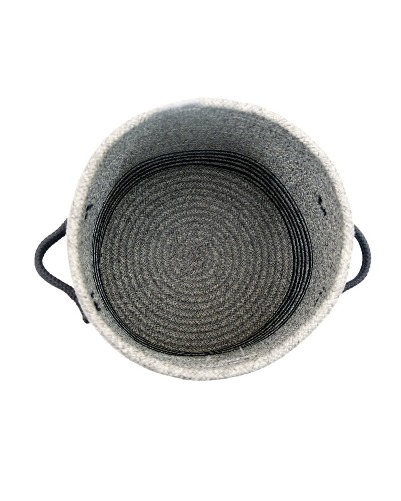 Stripe Laundry Basket Multi Purpose with Lid Grey - Pano Pano