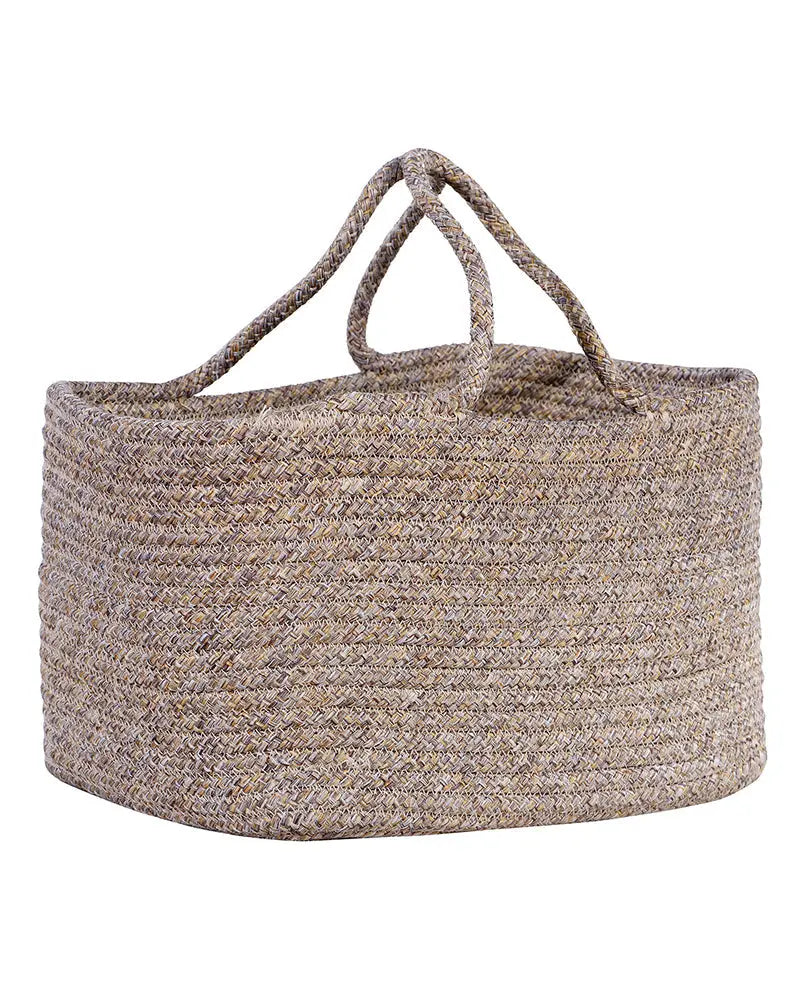 Tunisia Polypropylene Beige Storage Basket